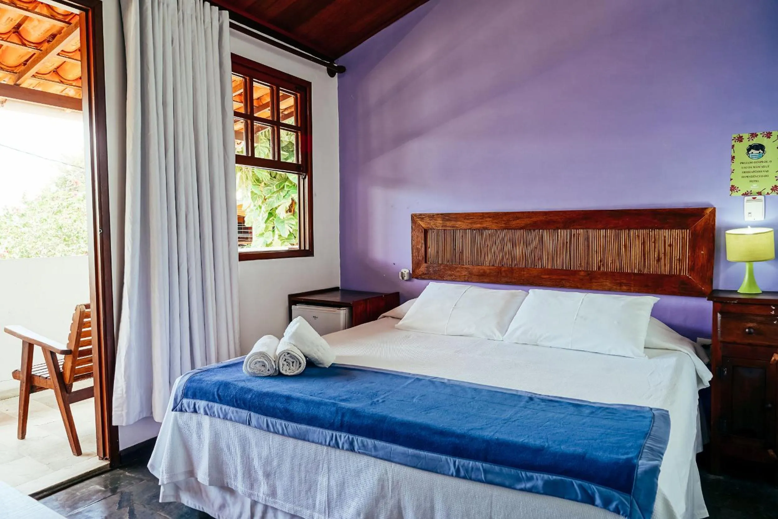 Bed in Pousada Natureza