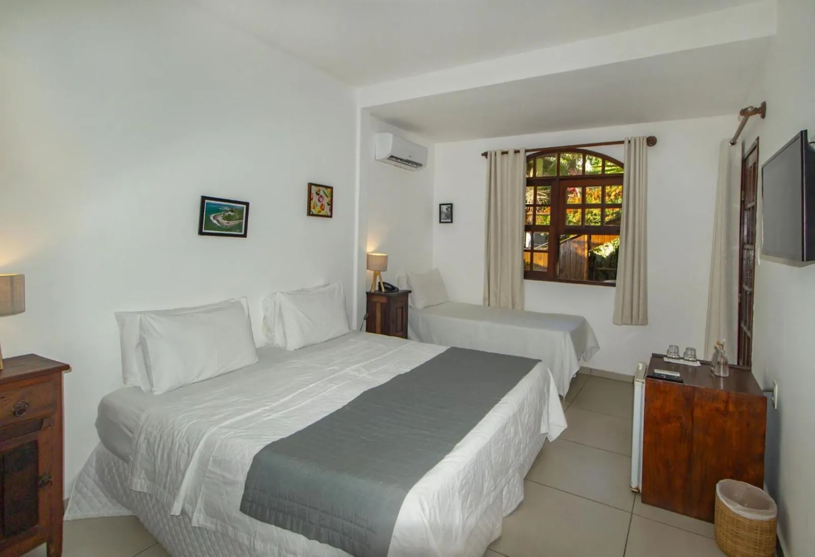 Bed in Pousada Natureza