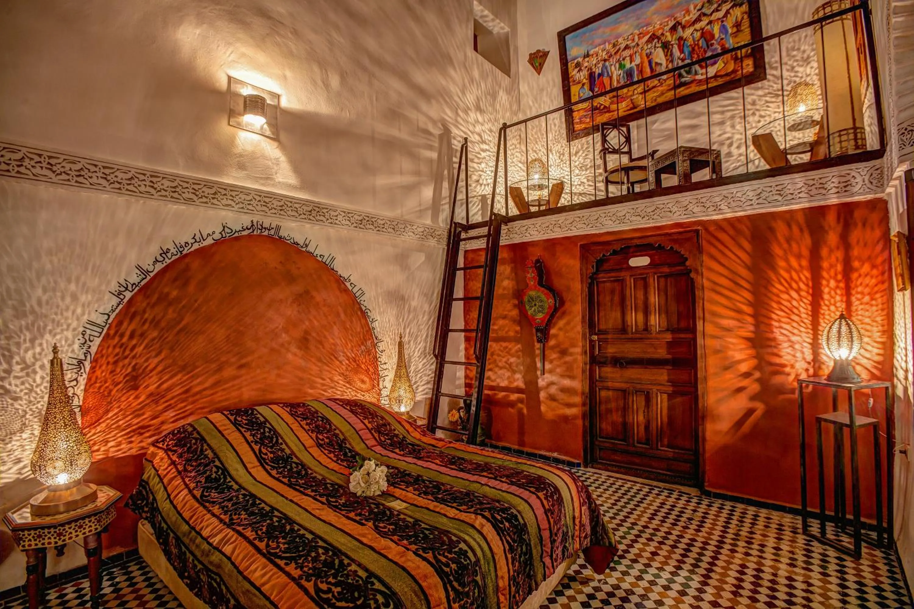 Photo of the whole room, Bed in Riad Almaz