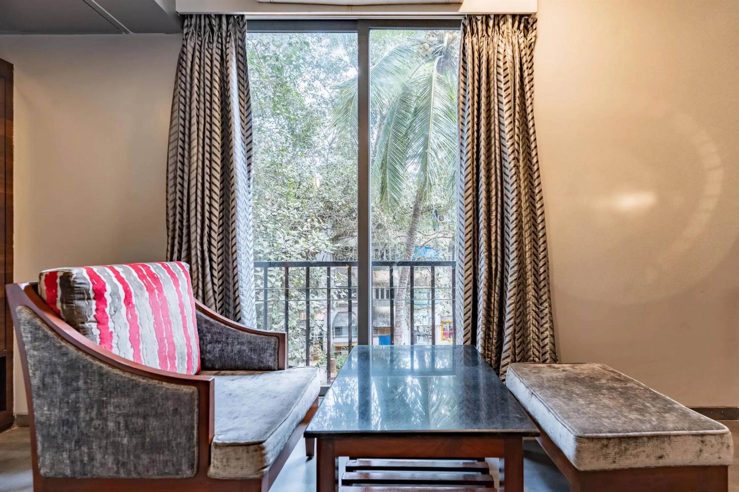 Seating area in Zense Candolim