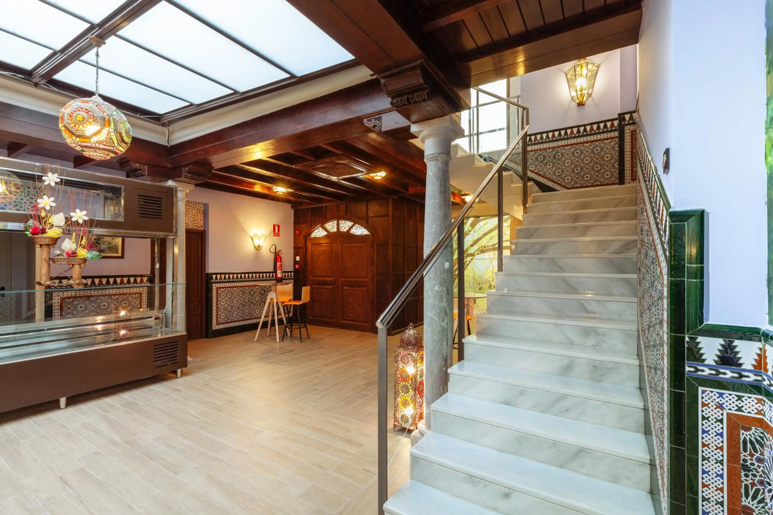 Lobby or reception in Hostal Arriola