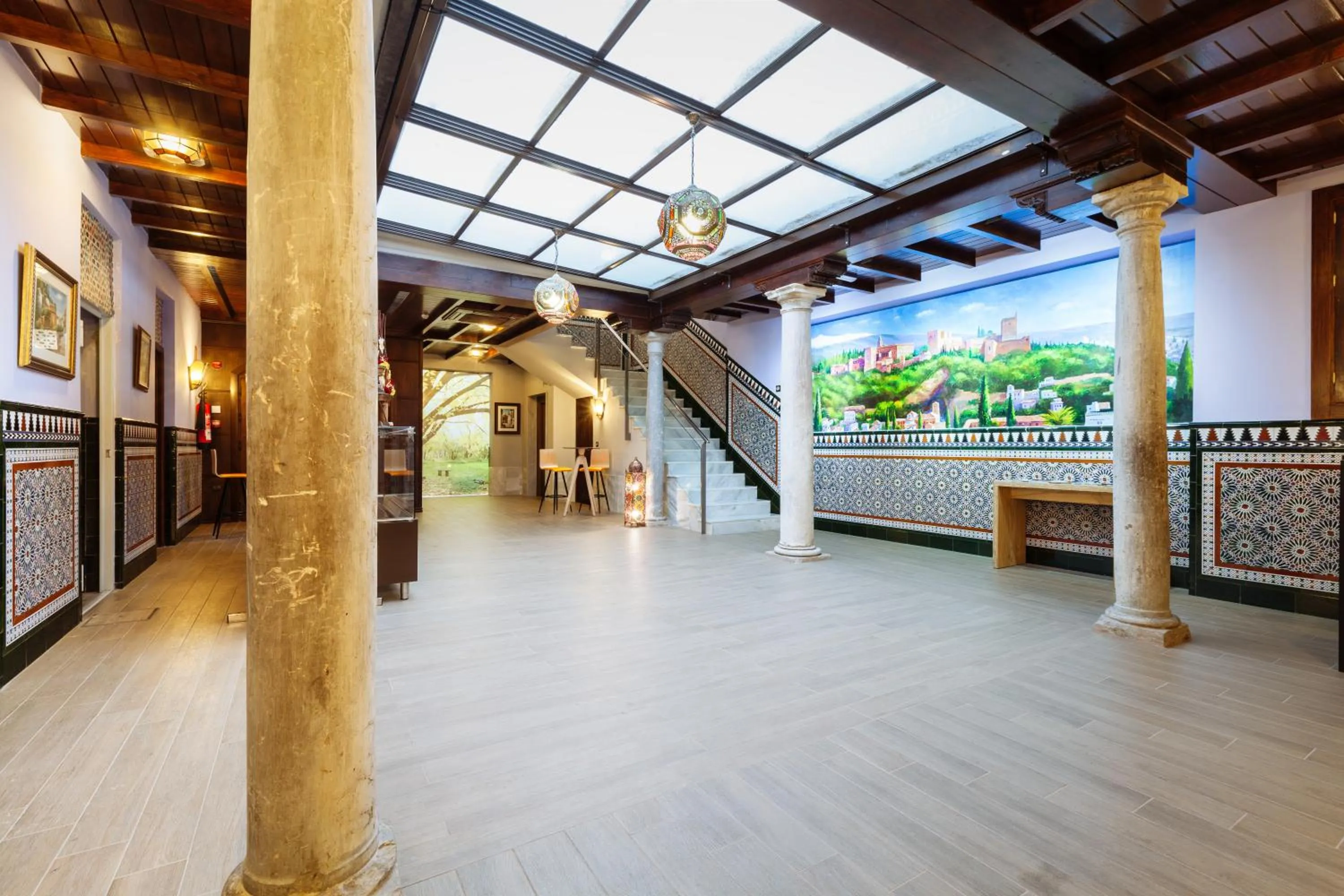 Lobby or reception in Hostal Arriola