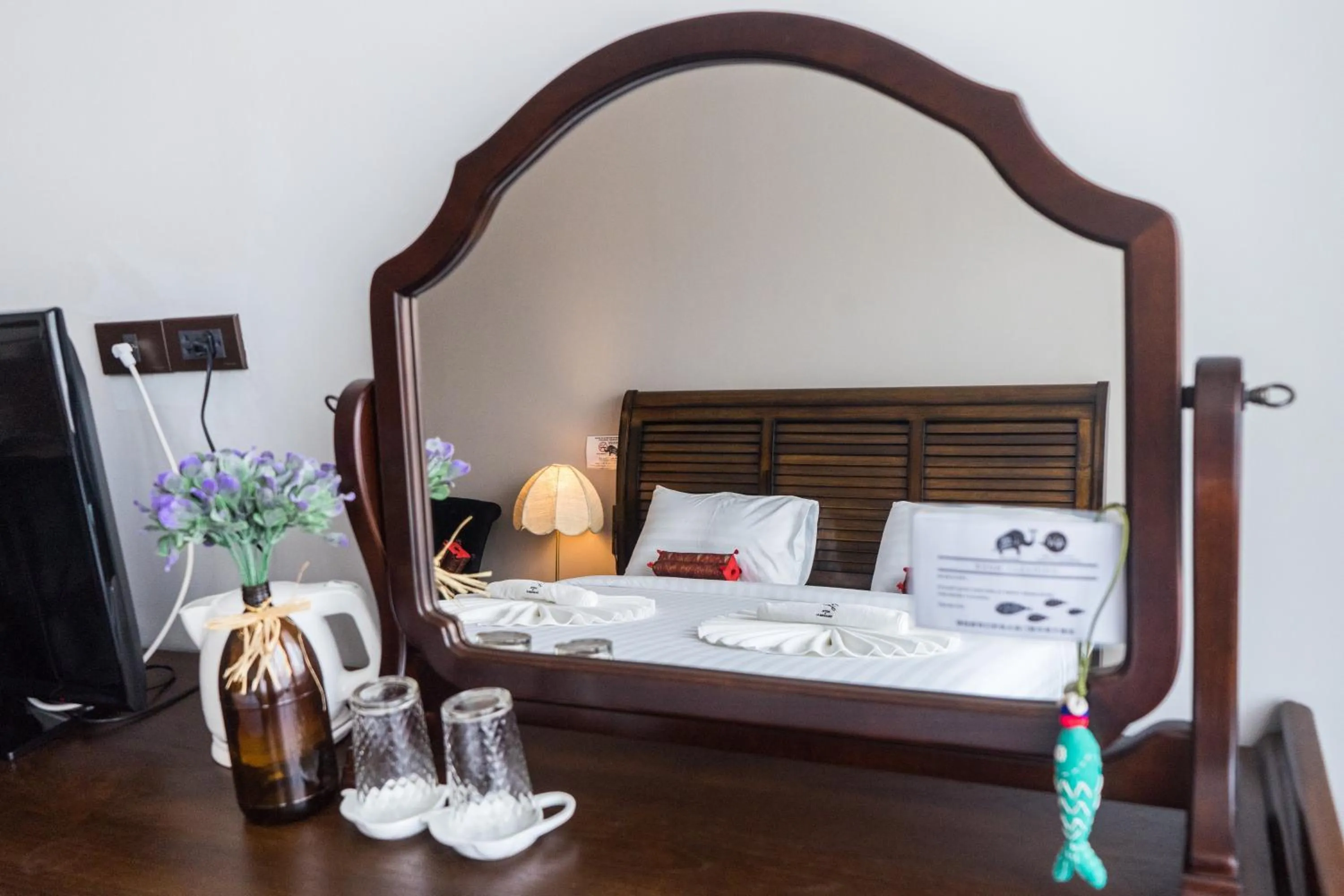 Decorative detail, Bed in See You Soon, Chiang Mai