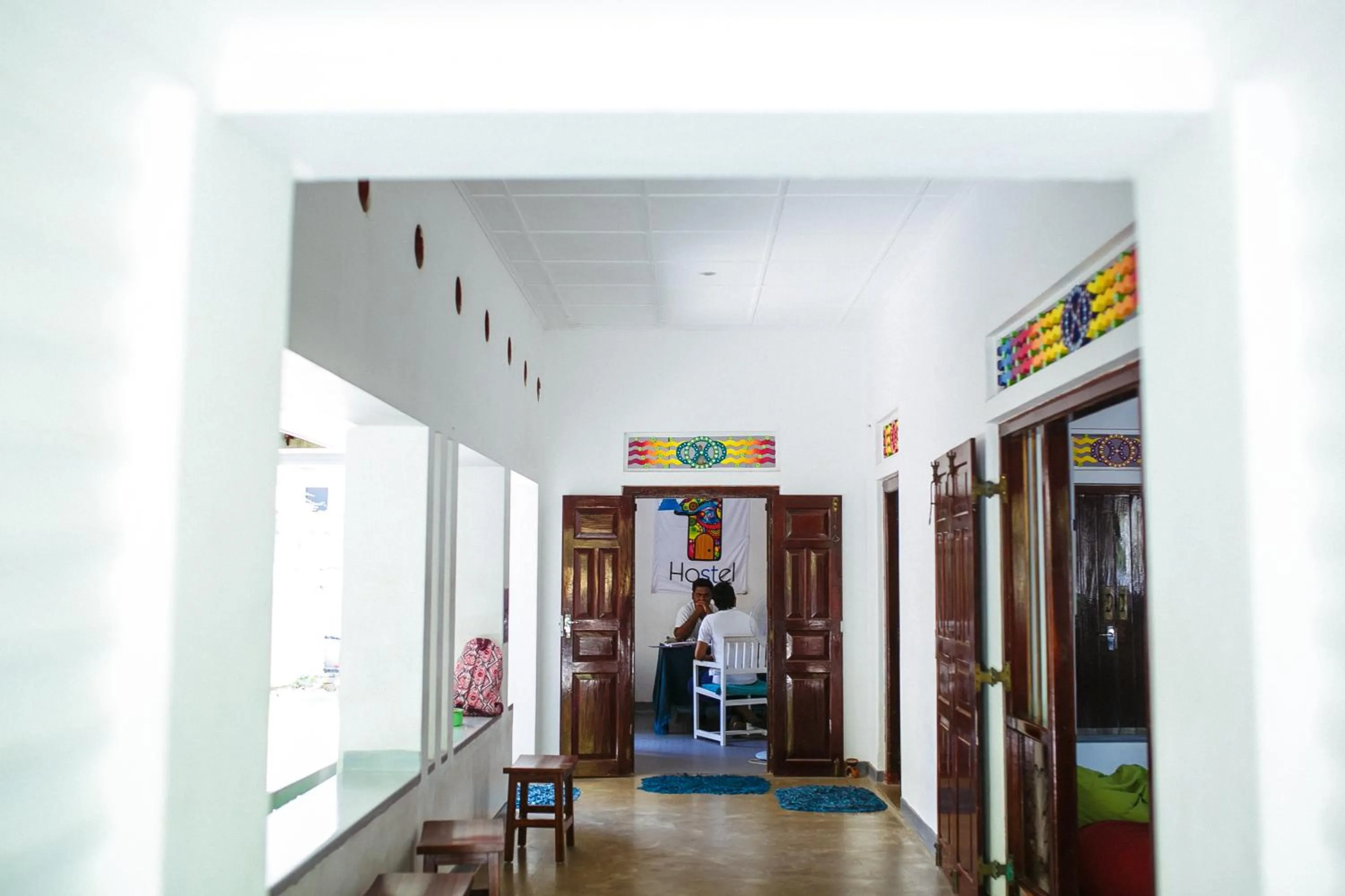 Patio in Hostel First Mirissa