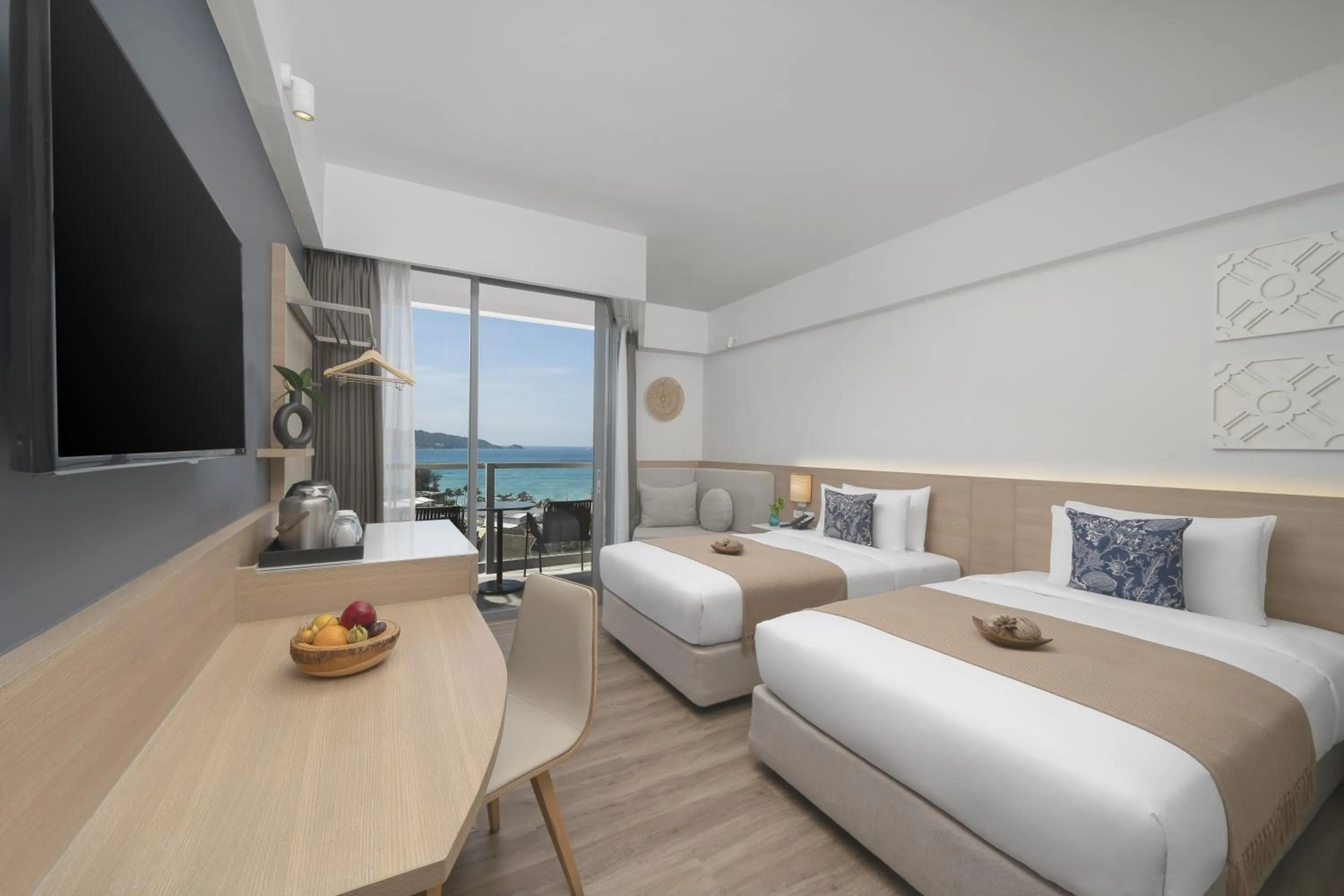 Bedroom, Bed in Andaman Beach Hotel Phuket - Handwritten Collection