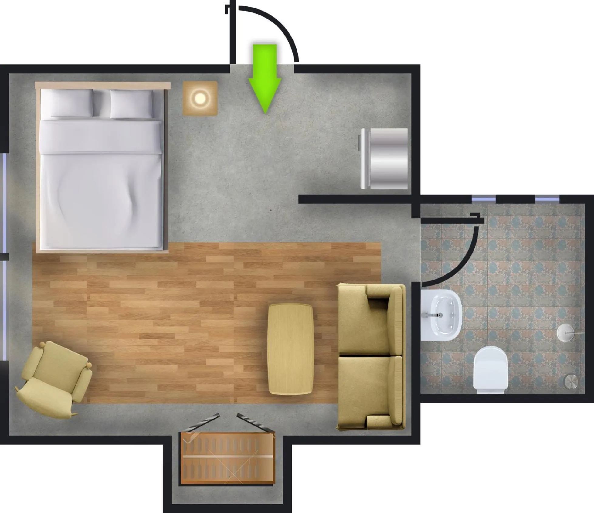 Floor plan in Tonmai Suites