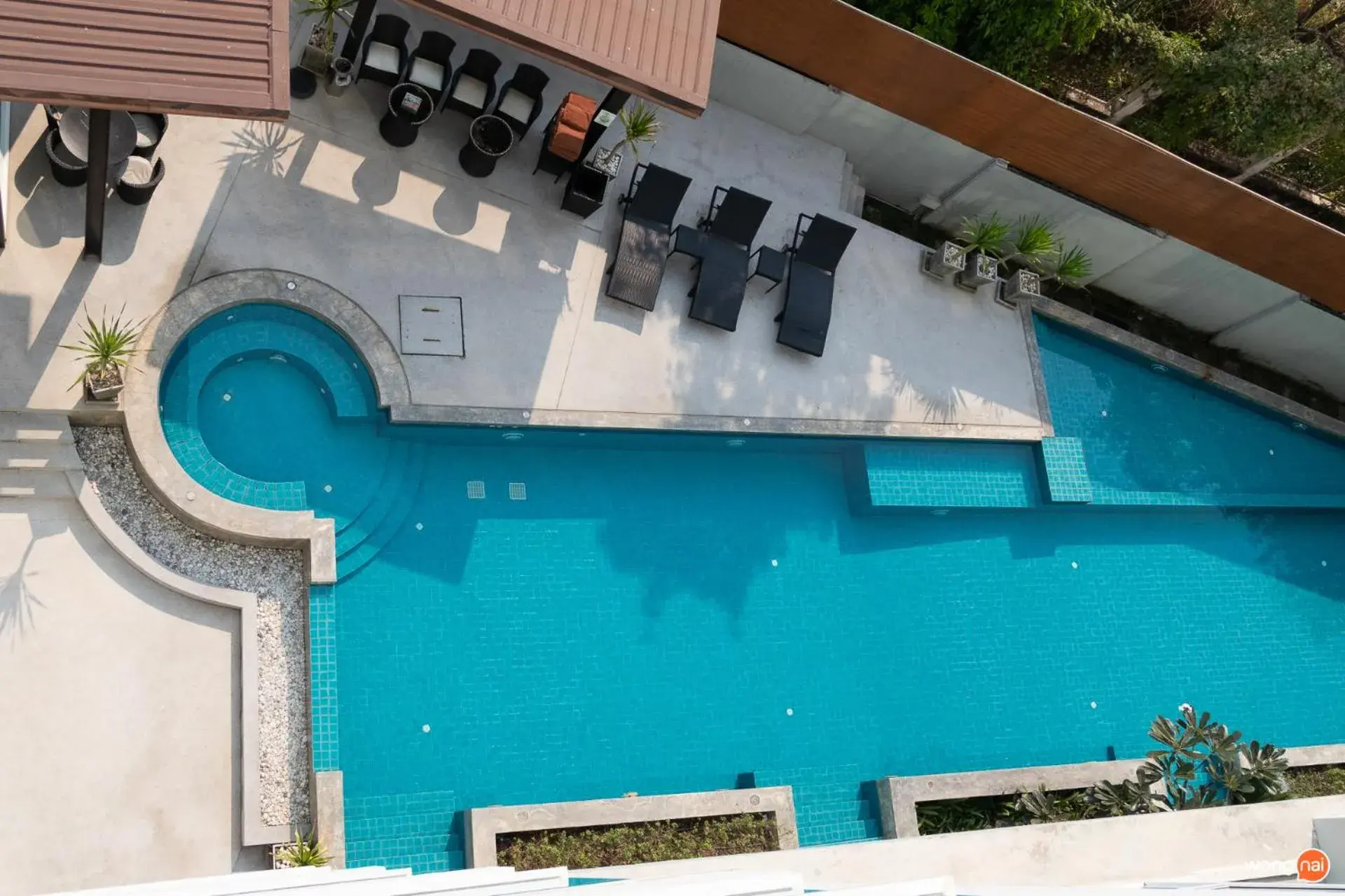 Pool view in Grand Vista Hotel Chiangrai Pool view in Grand Vista Hotel Chiangrai
