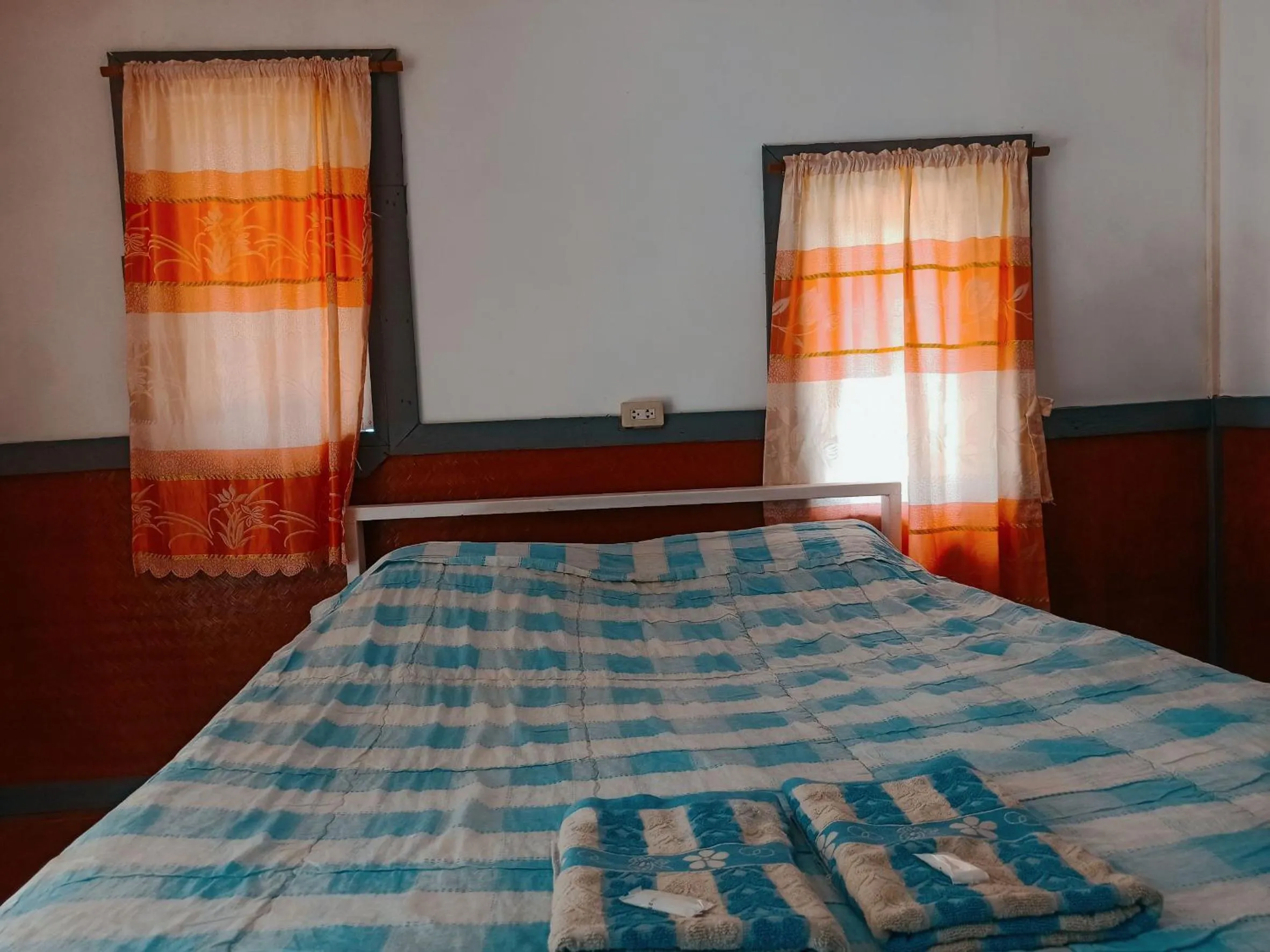 Bed in Pai Forest Resort