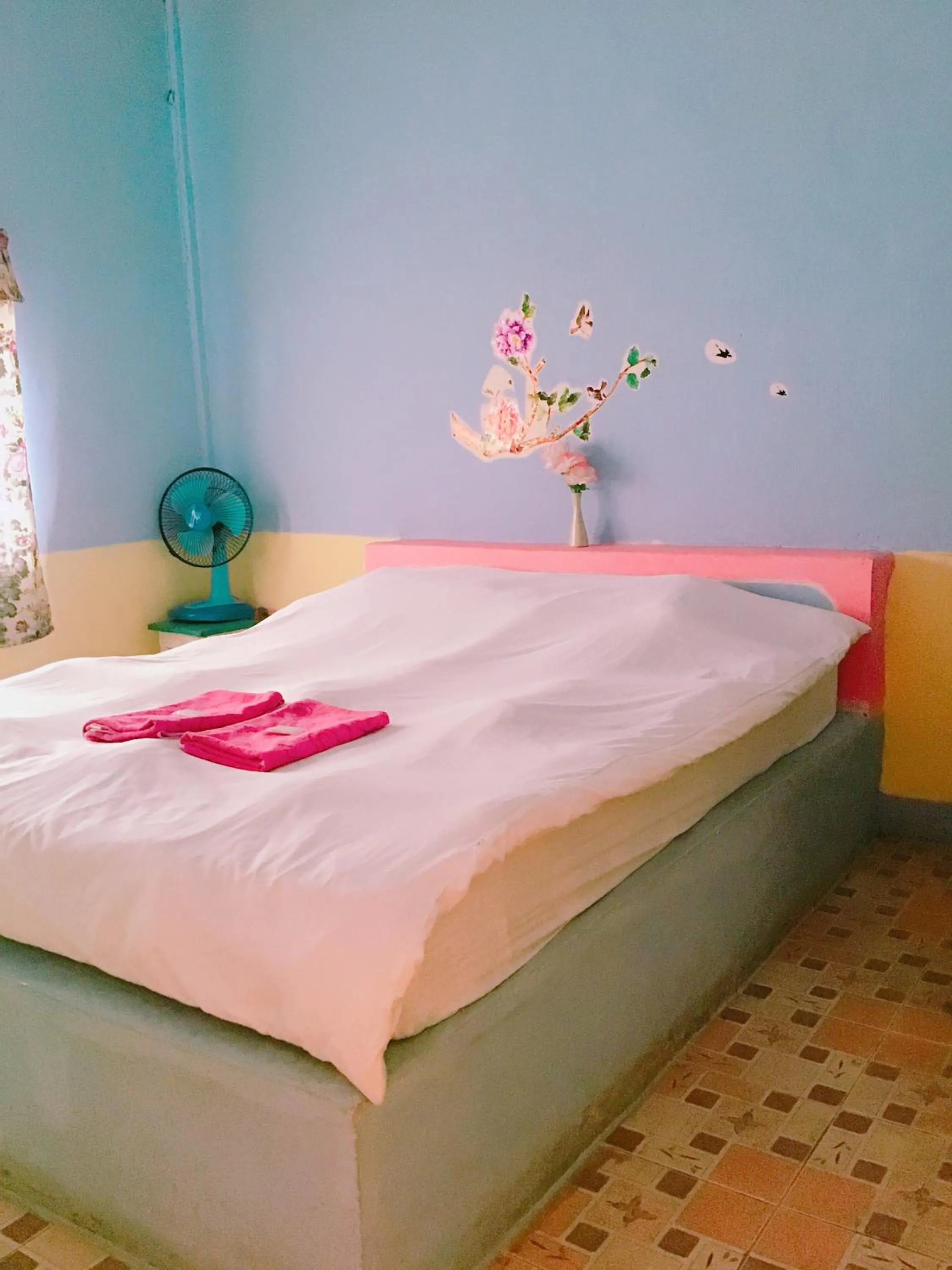 Bed in Pai Forest Resort