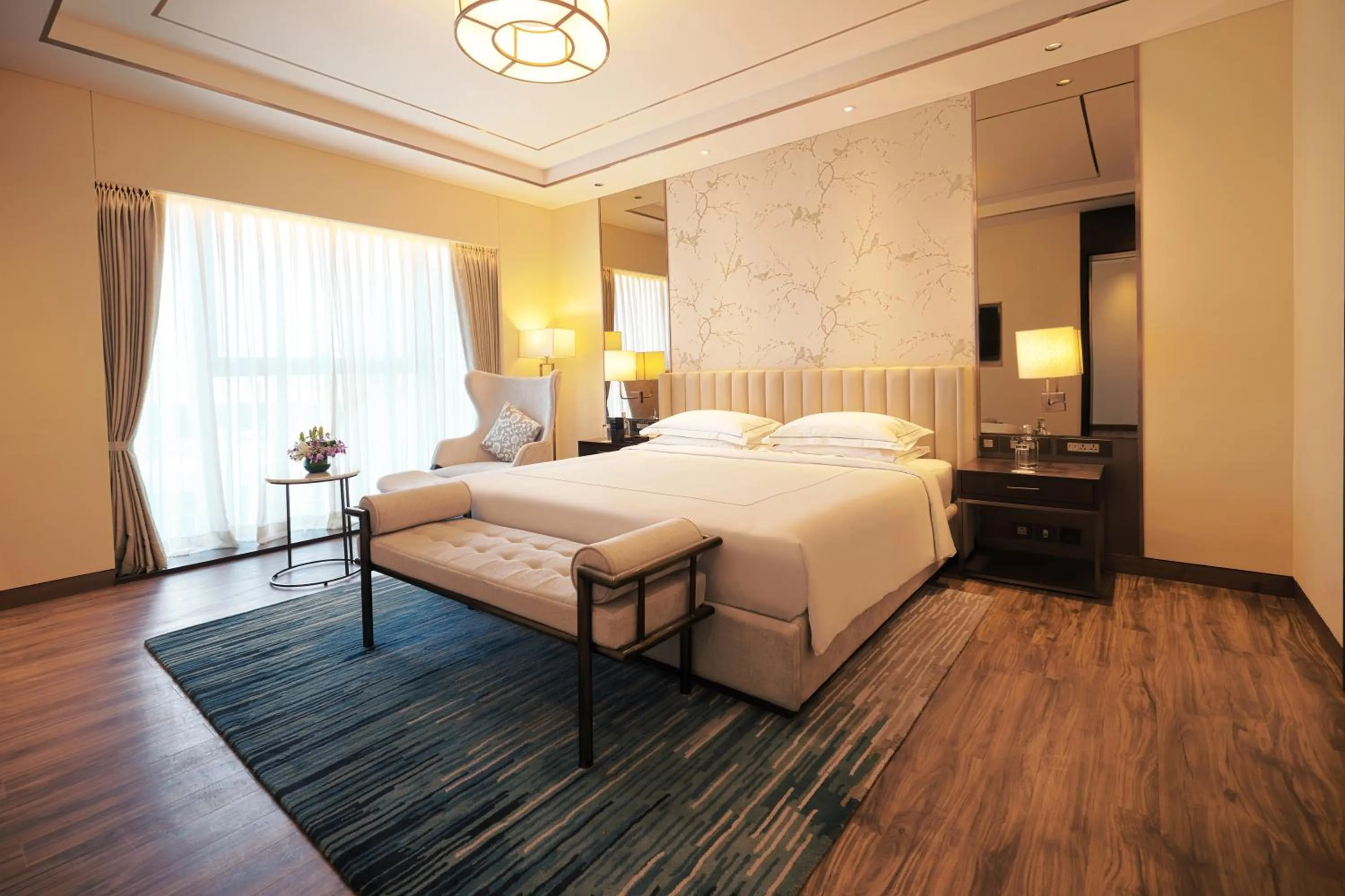 Bed in Taj Bangalore