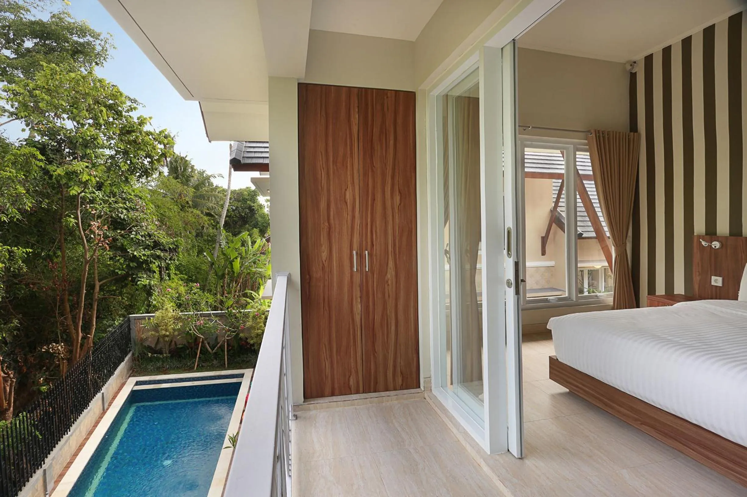 Balcony/Terrace, Bed in Askara Canggu Townhouse