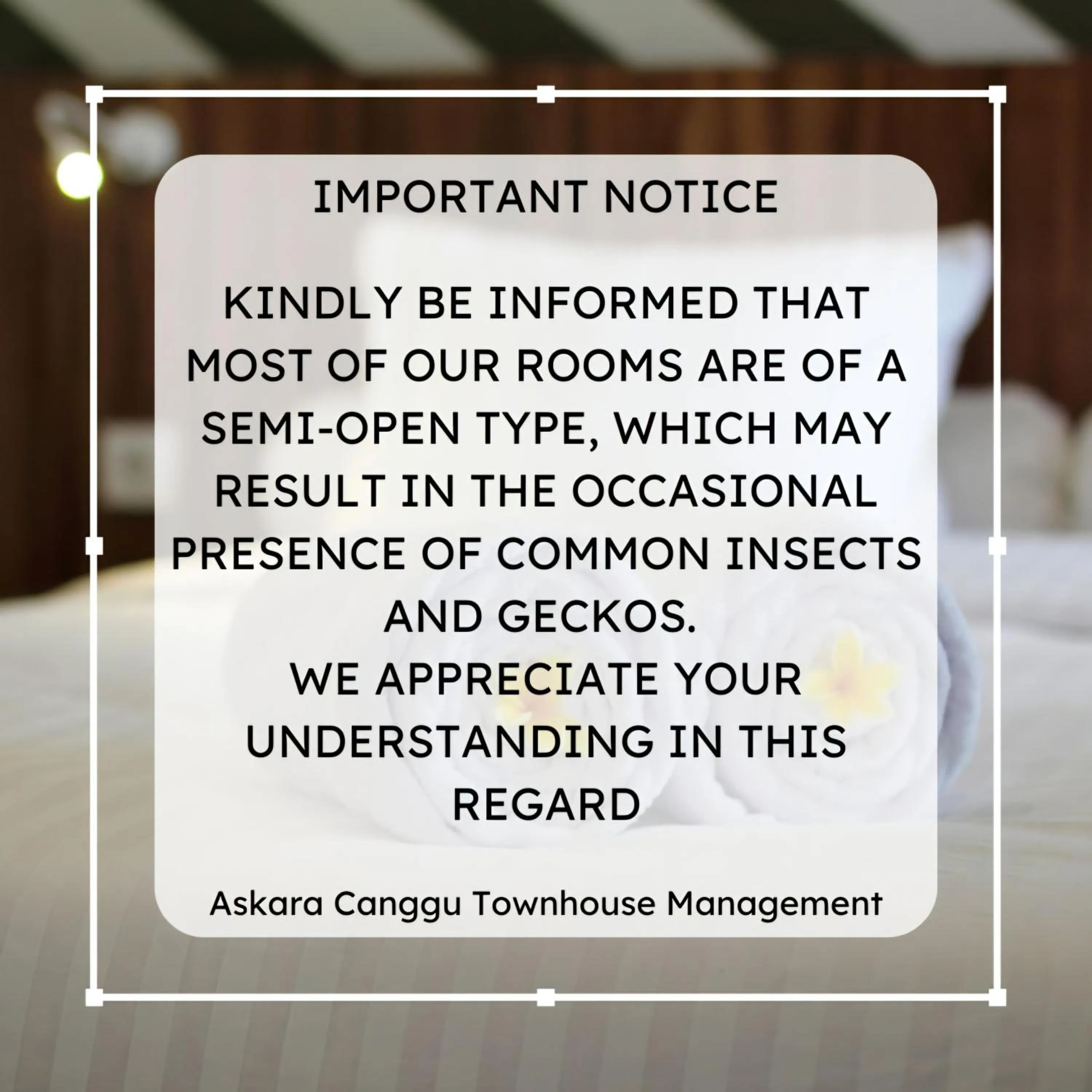 Text overlay in Askara Canggu Townhouse