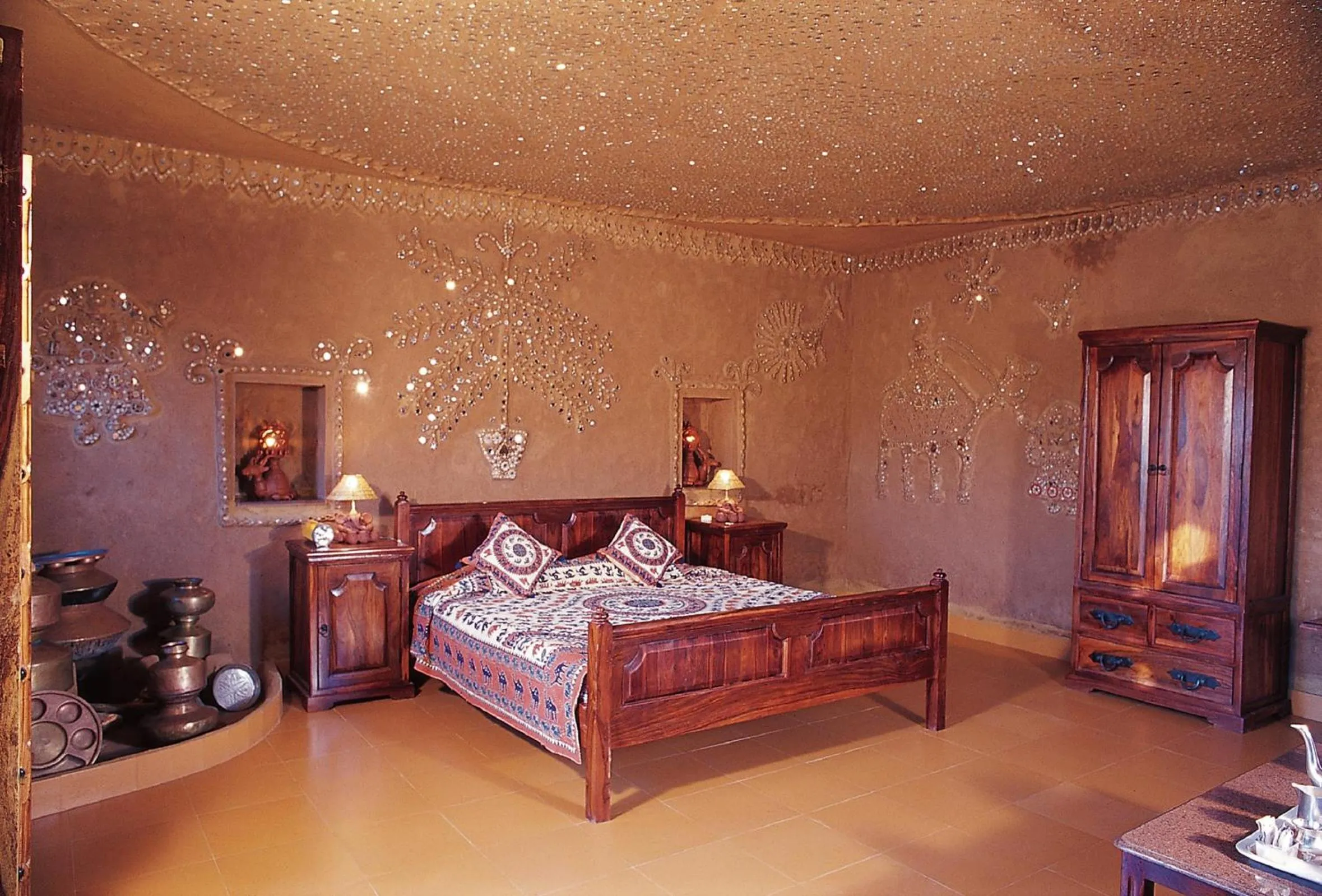 Bedroom, Bed in Welcomhotel by ITC Hotels, Fort & Dunes, Khimsar
