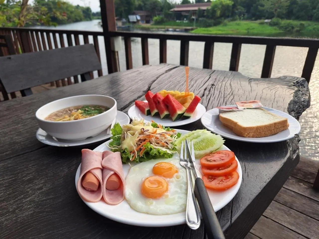 Breakfast in Evergreen Resort Chanthaburi