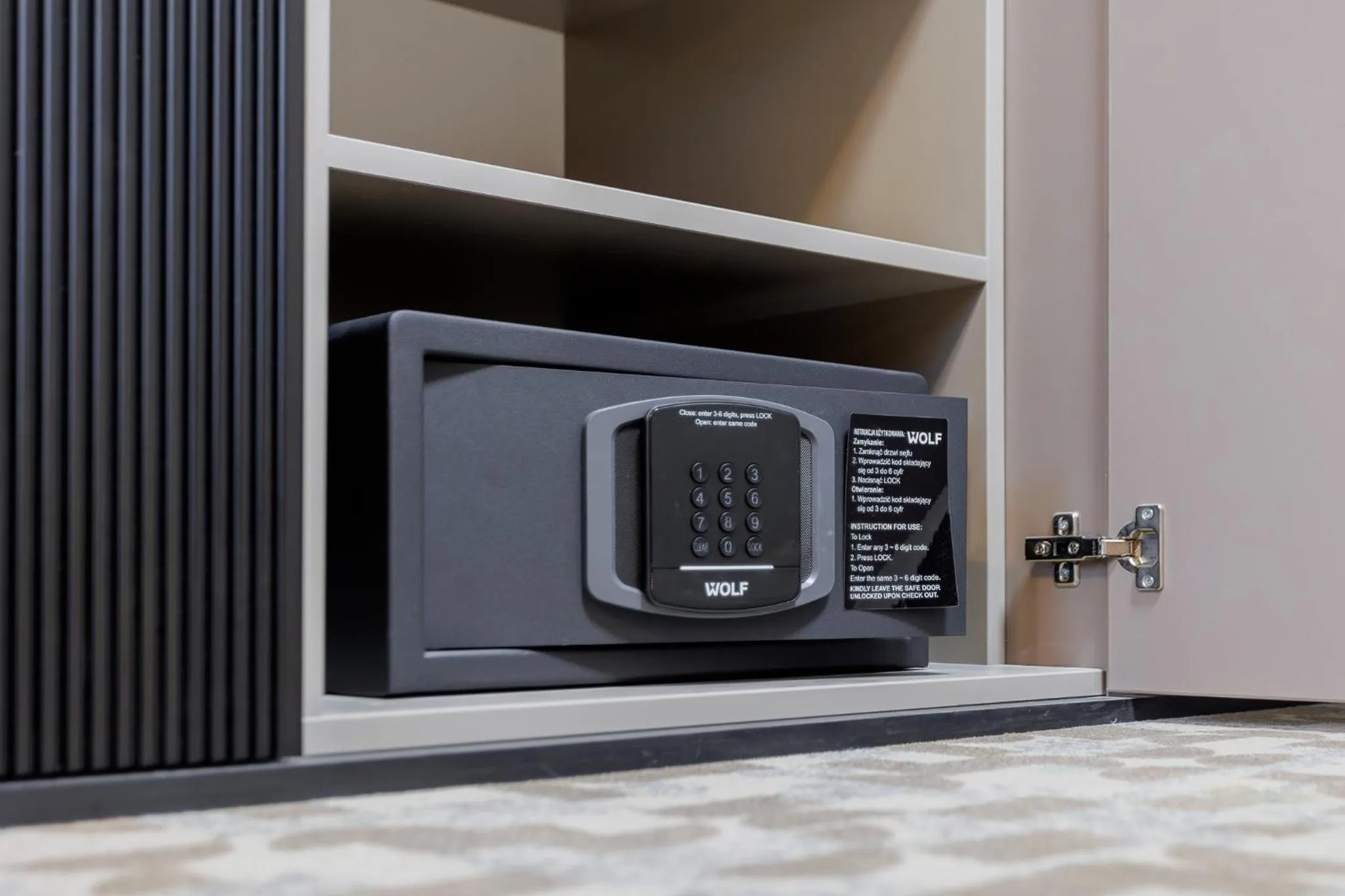 safe in Hotel Tarnovia