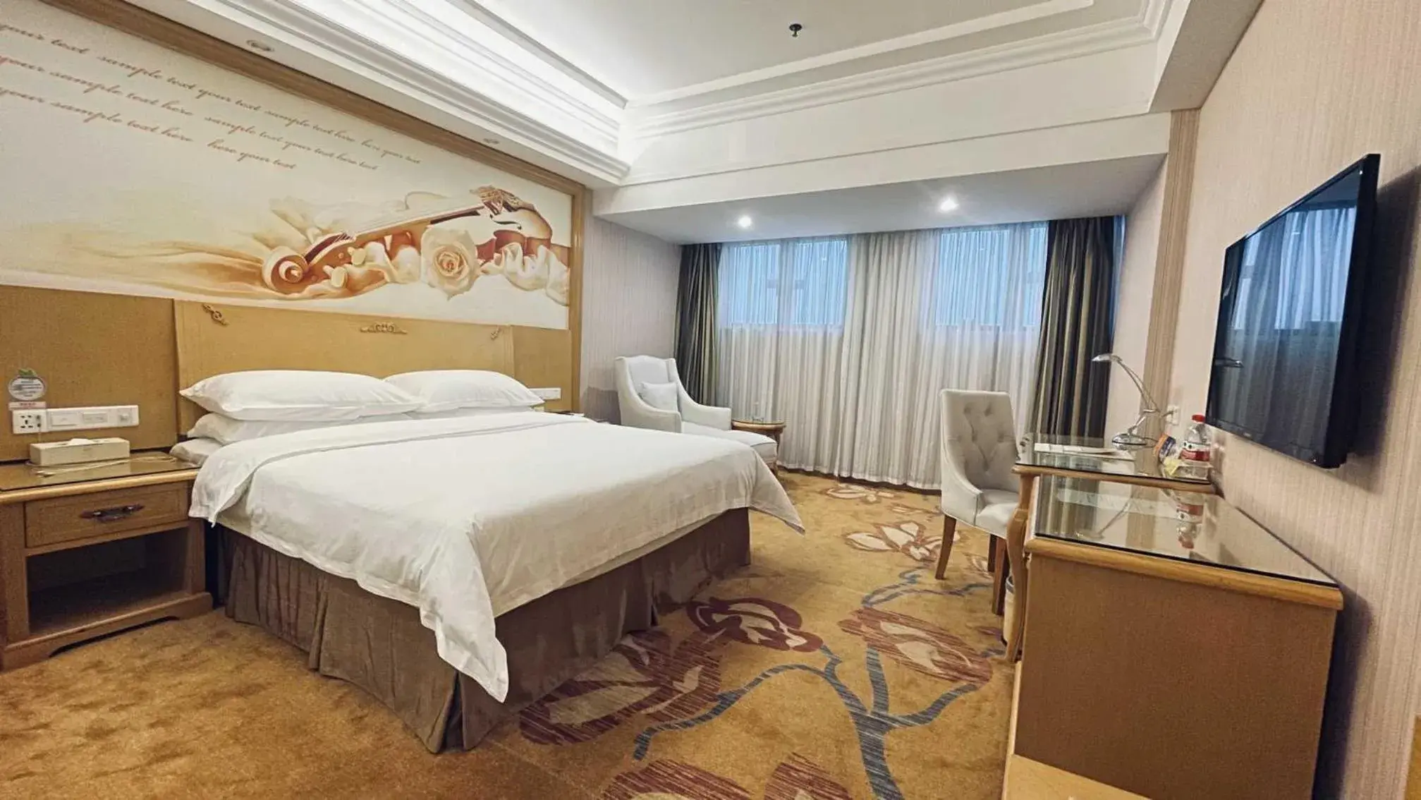Bed in Vienna Hotel Dongguan Shatian Humen Port Bed in Vienna Hotel Dongguan Shatian Humen Port