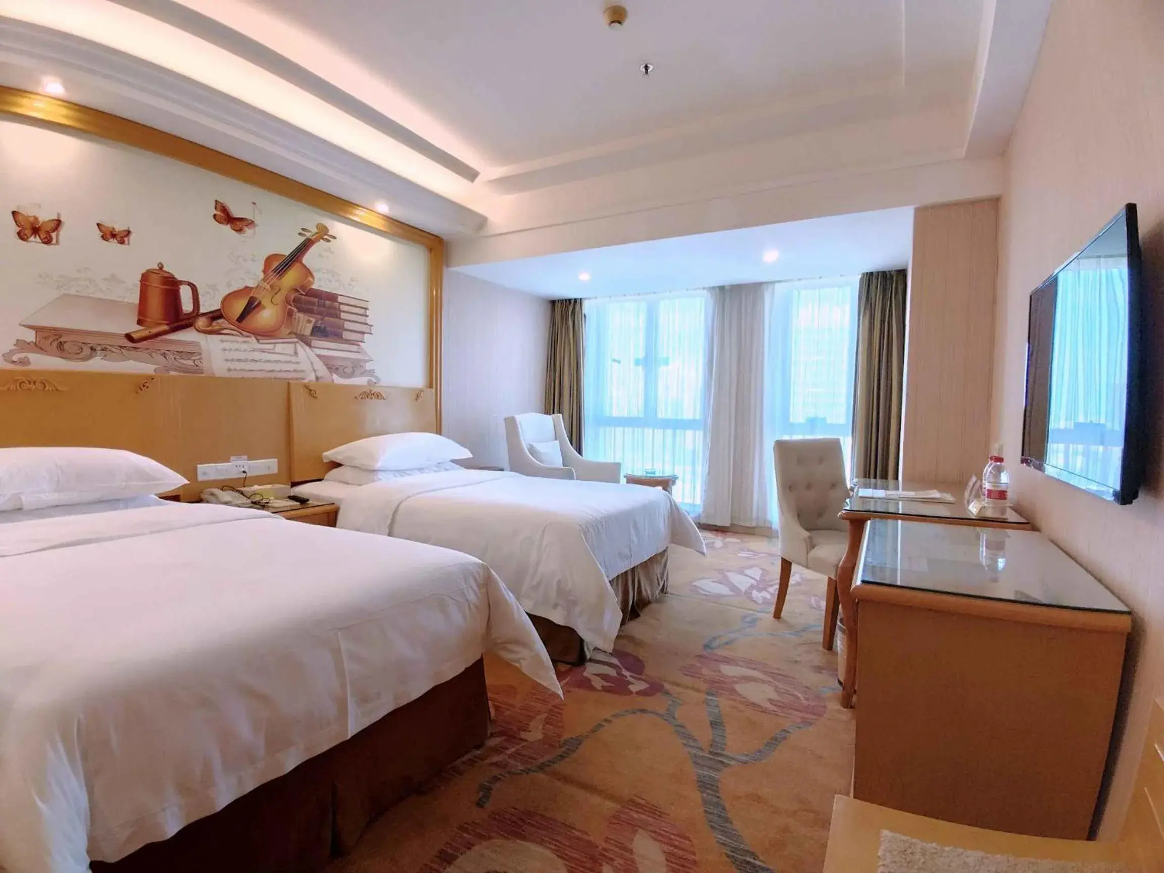 Bed in Vienna Hotel Dongguan Shatian Humen Port Bed in Vienna Hotel Dongguan Shatian Humen Port