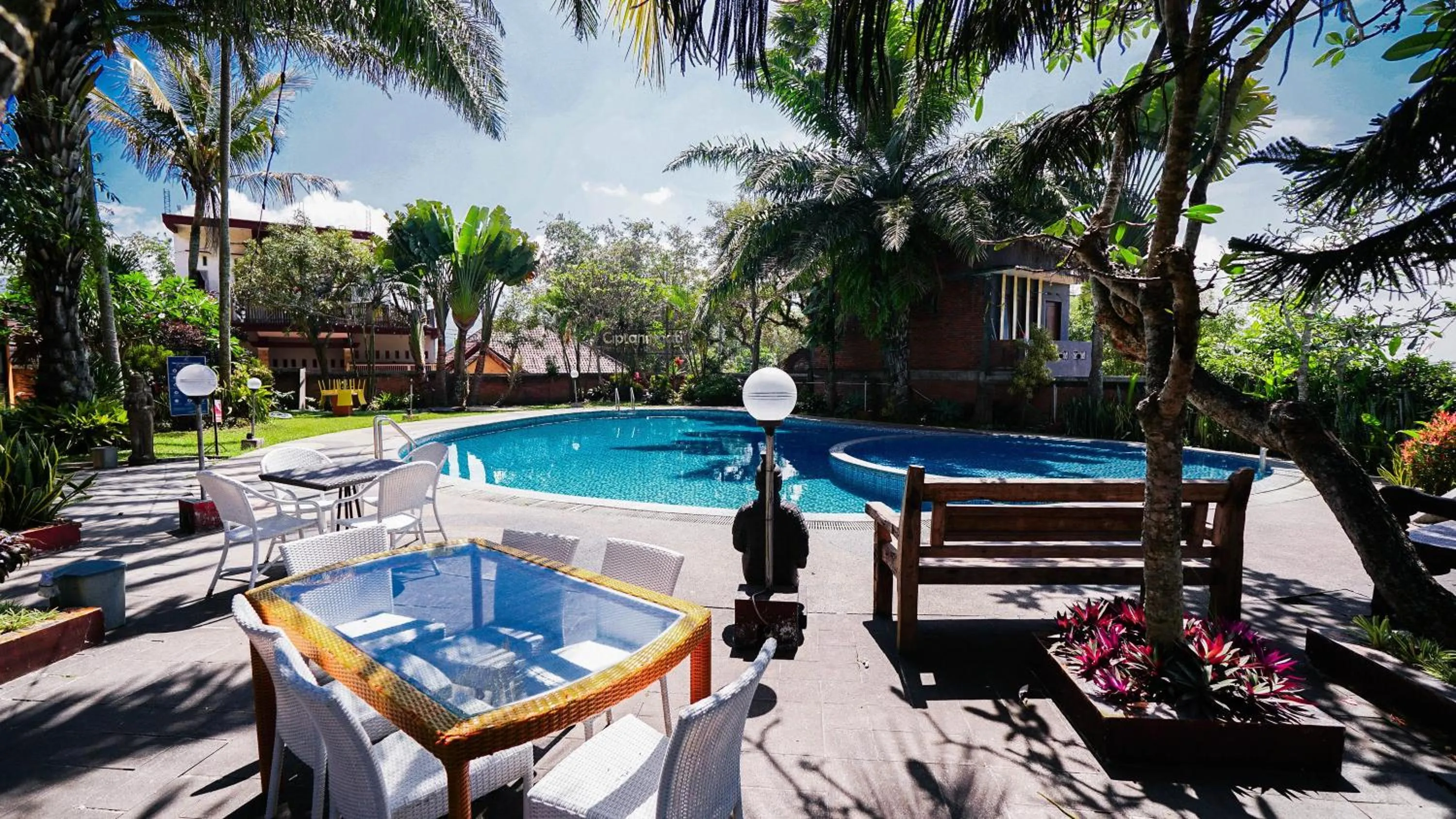 Swimming pool in Ciptaningati Culture Hotel Batu