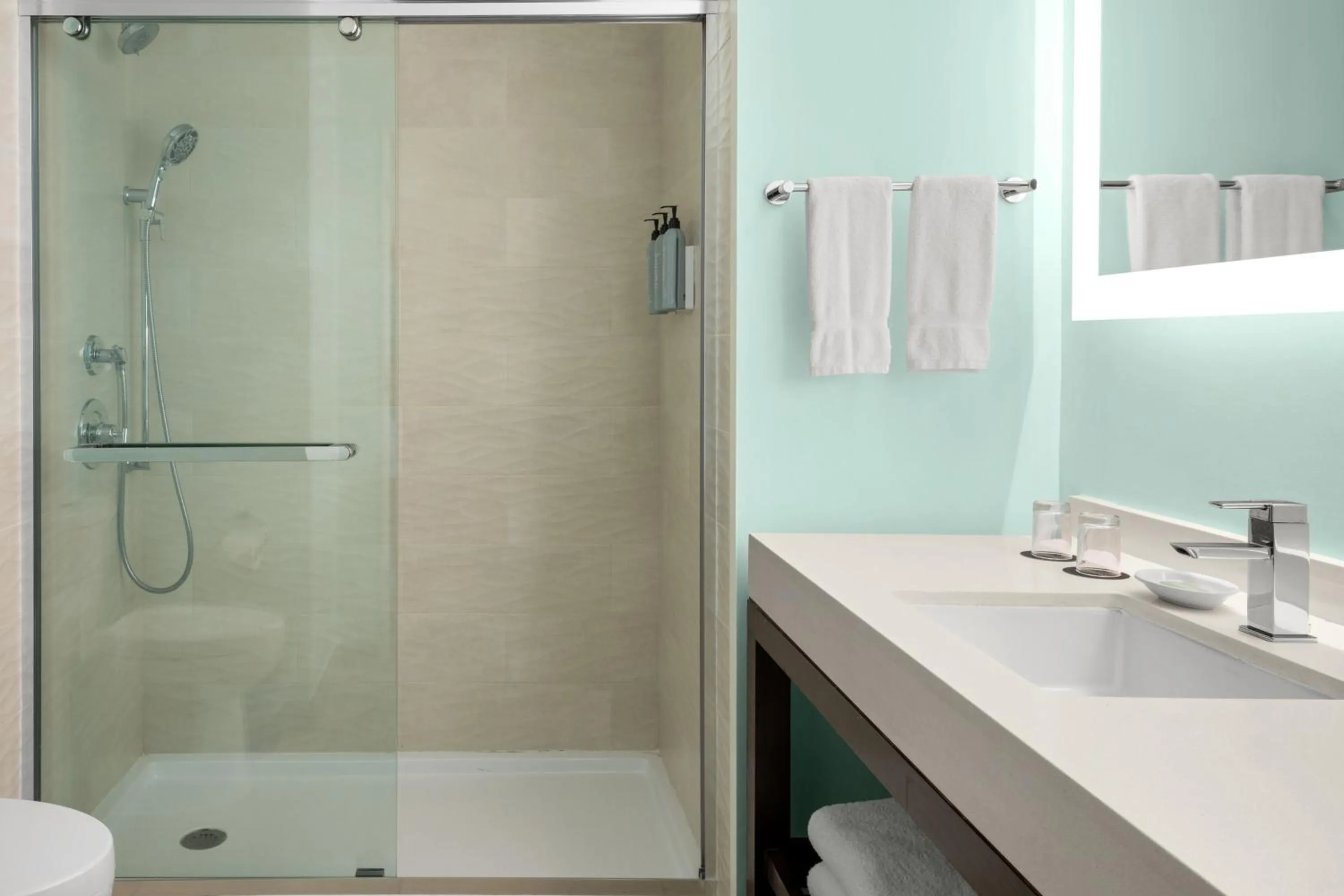 Bathroom in Courtyard by Marriott Nassau Downtown/Junkanoo Beach