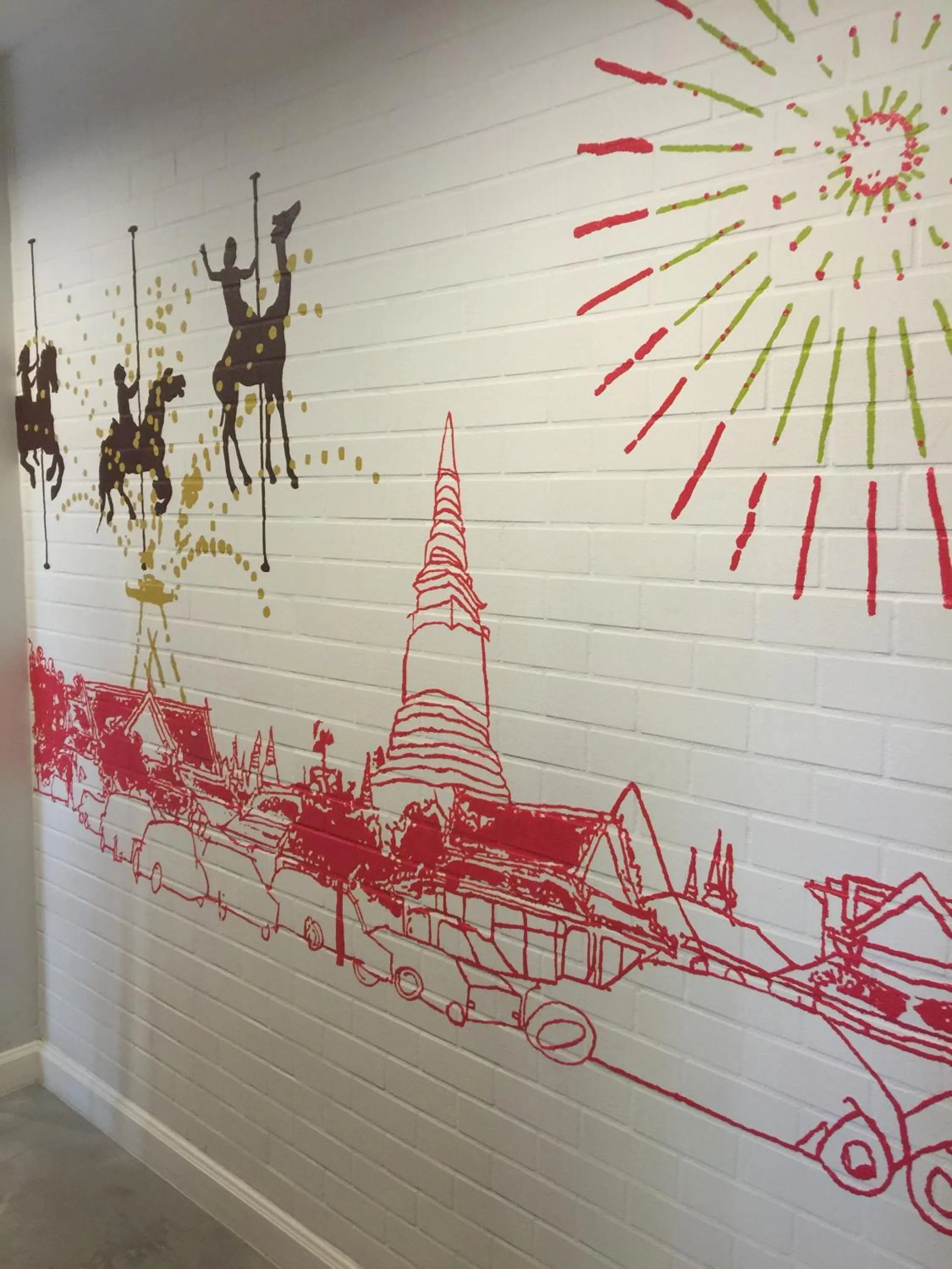 Decorative detail in Bed@Town Hostel