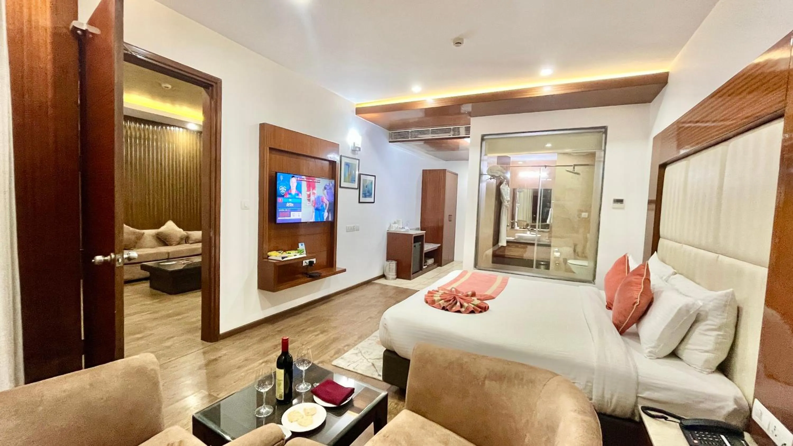 Photo of the whole room, Bed in JK Clarks Exotica - Centrally Located with Stunning Valley View