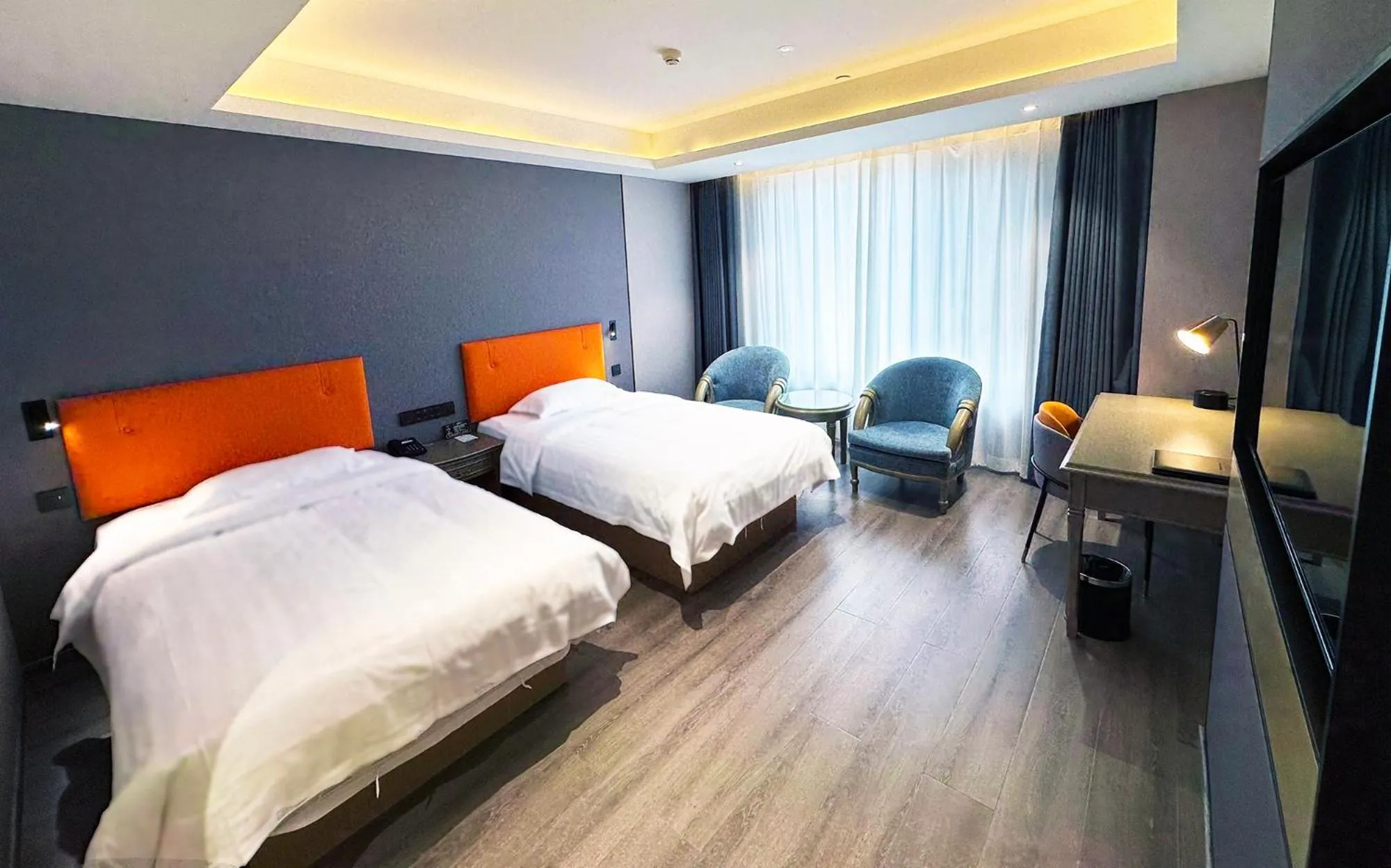 Bed in National Jade Hotel