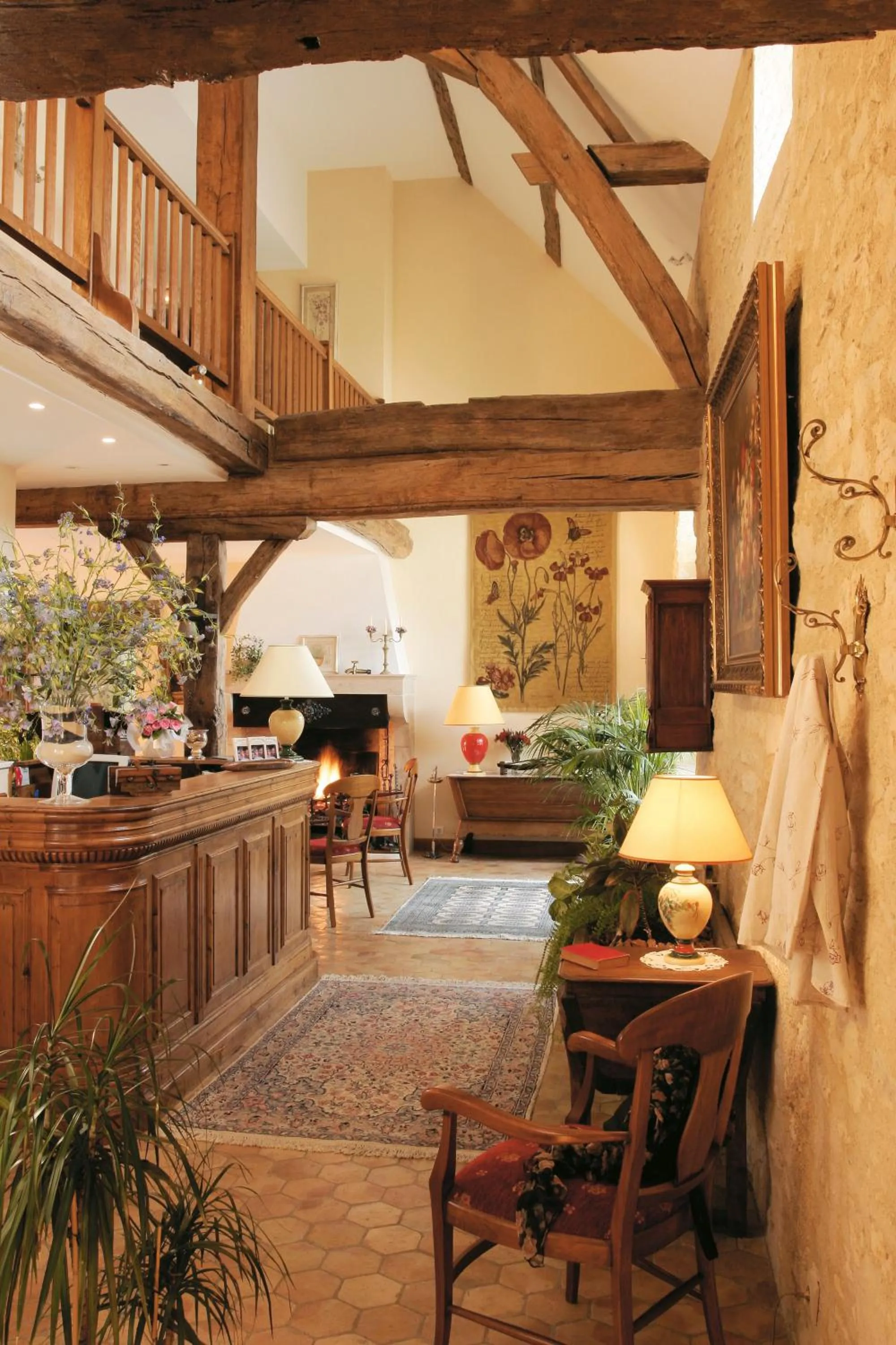 Lobby or reception in Hôtel Le Clos