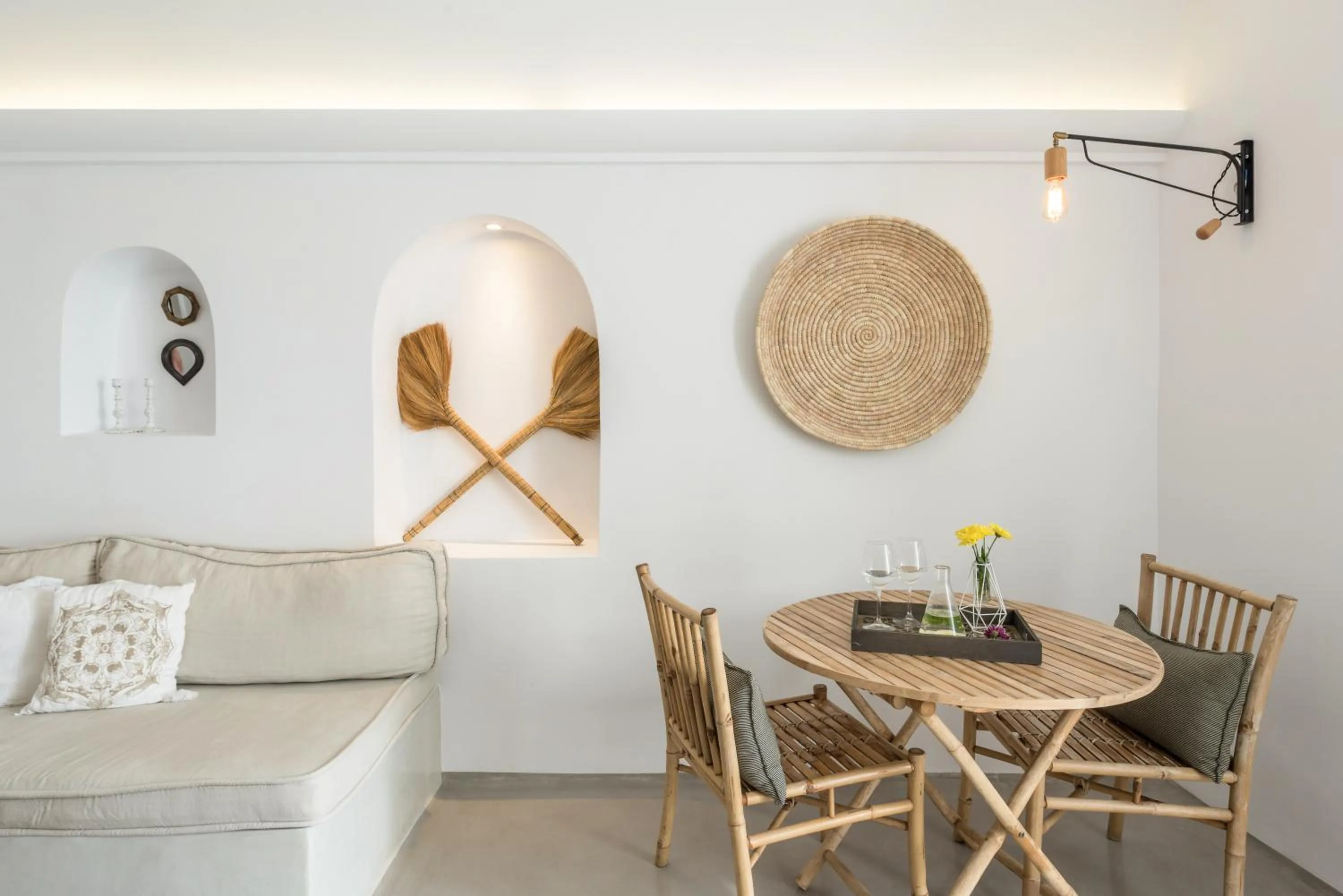 Seating area in Cocoon Suites