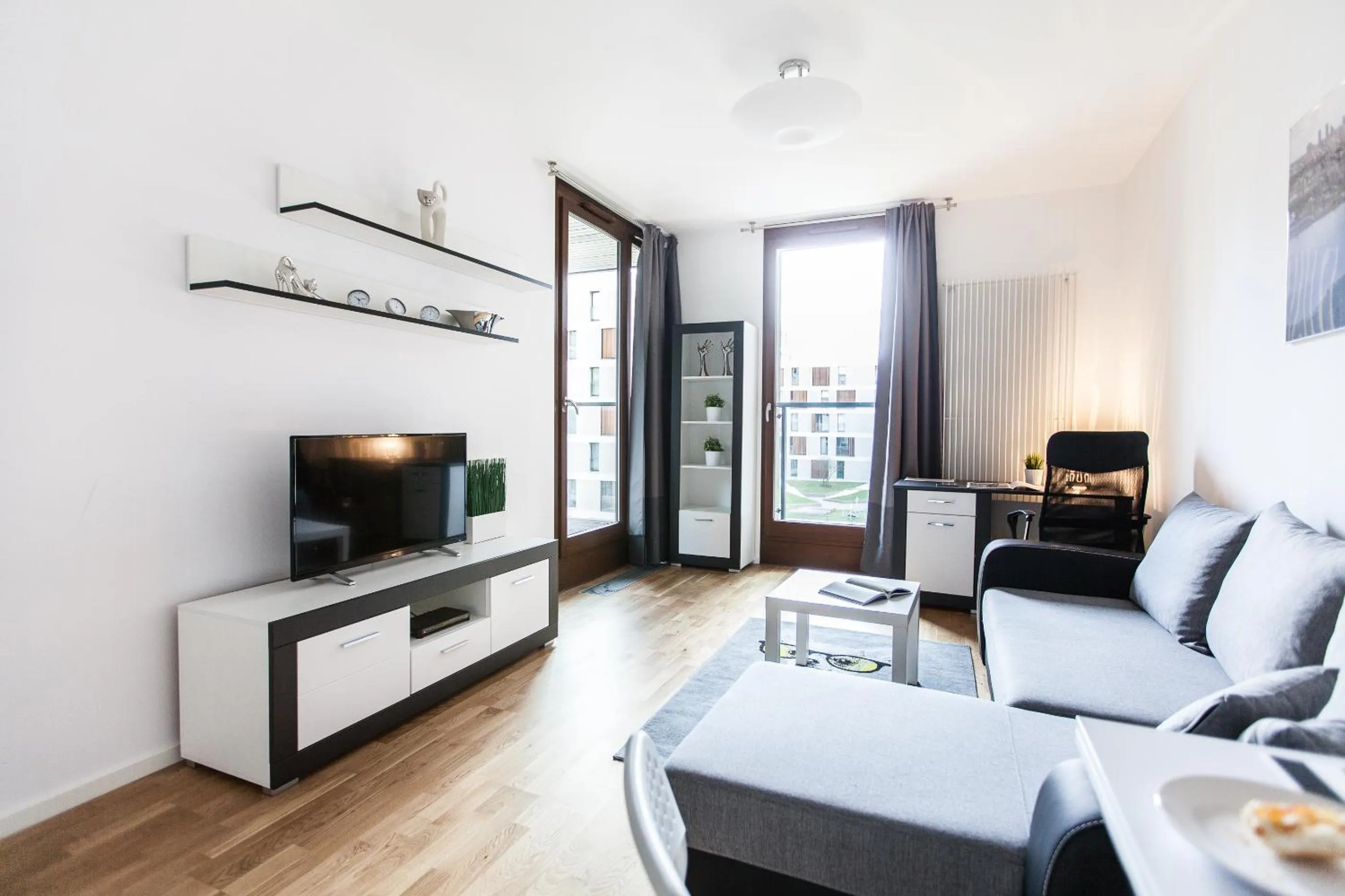 Living room in Warsaw Aparthotel