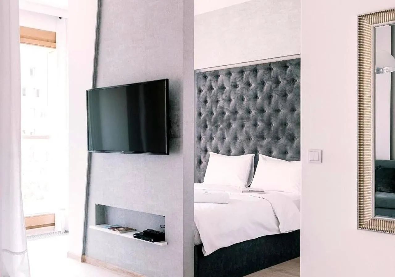 TV and multimedia, Bed in Warsaw Aparthotel