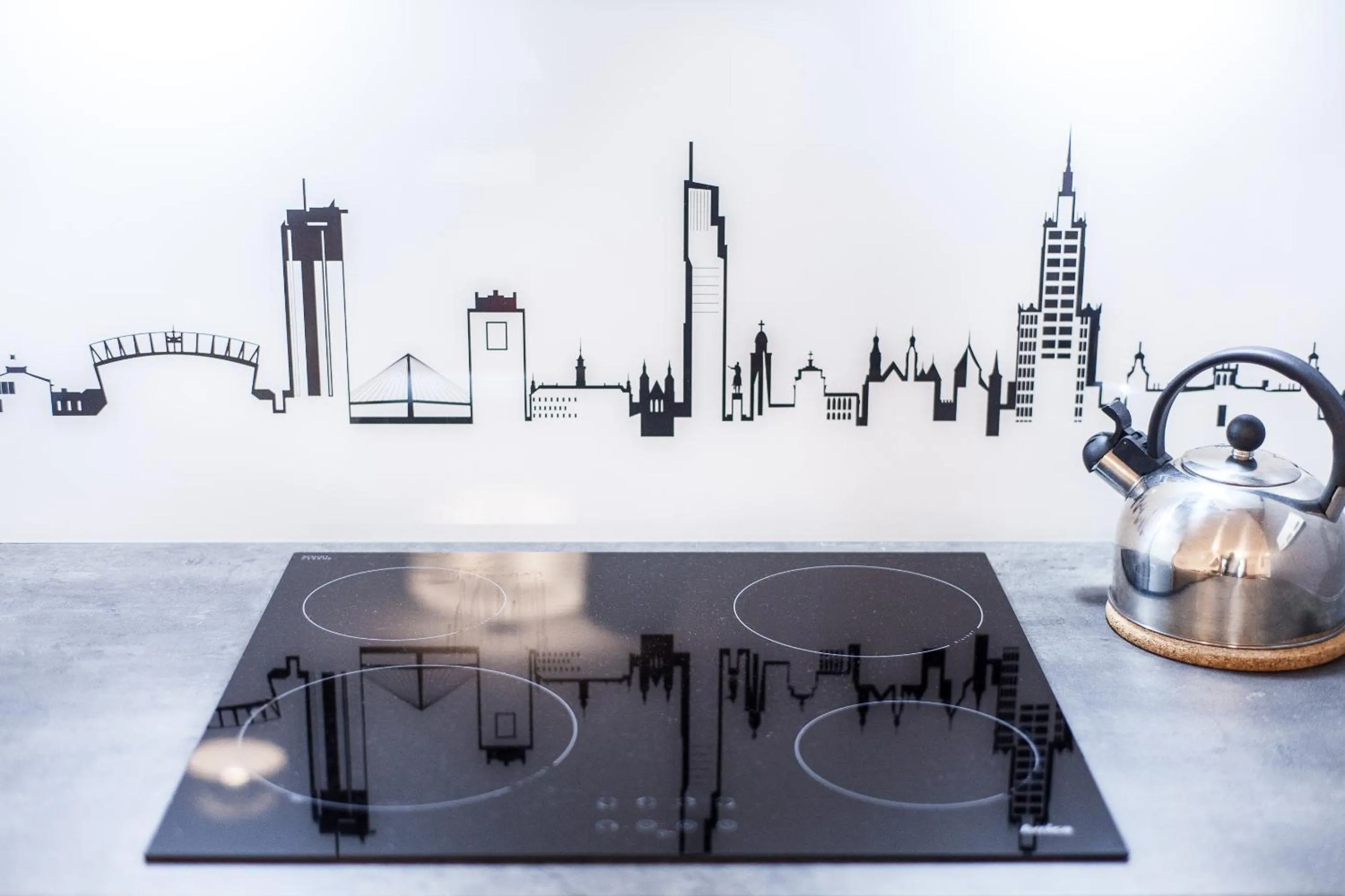 Kitchen or kitchenette in Warsaw Aparthotel