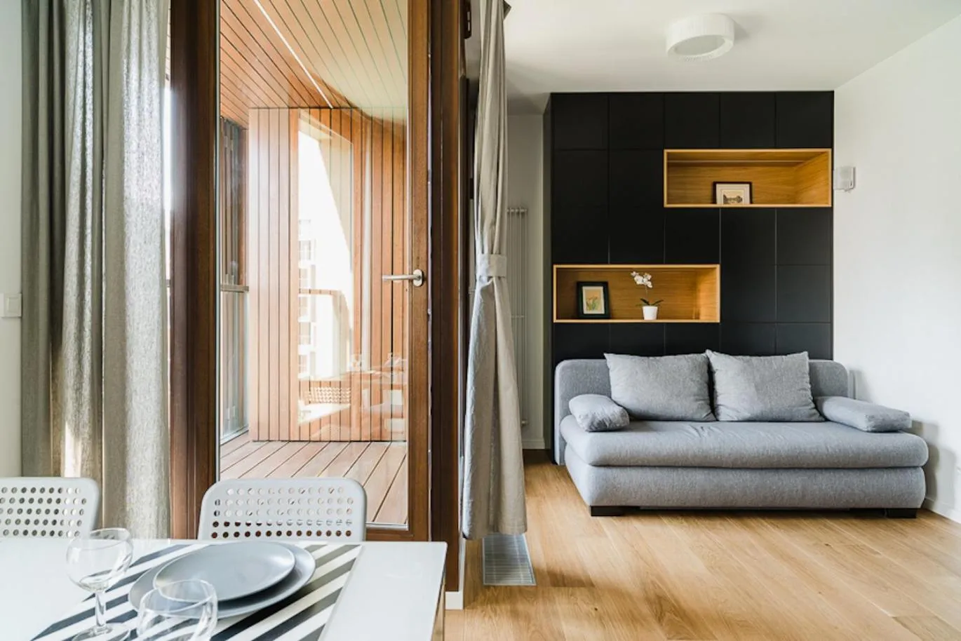 Photo of the whole room in Warsaw Aparthotel