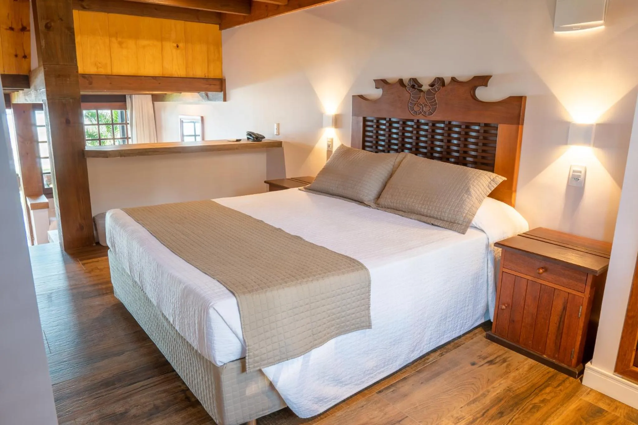 Bed in Hotel Atalaia do Mariscal