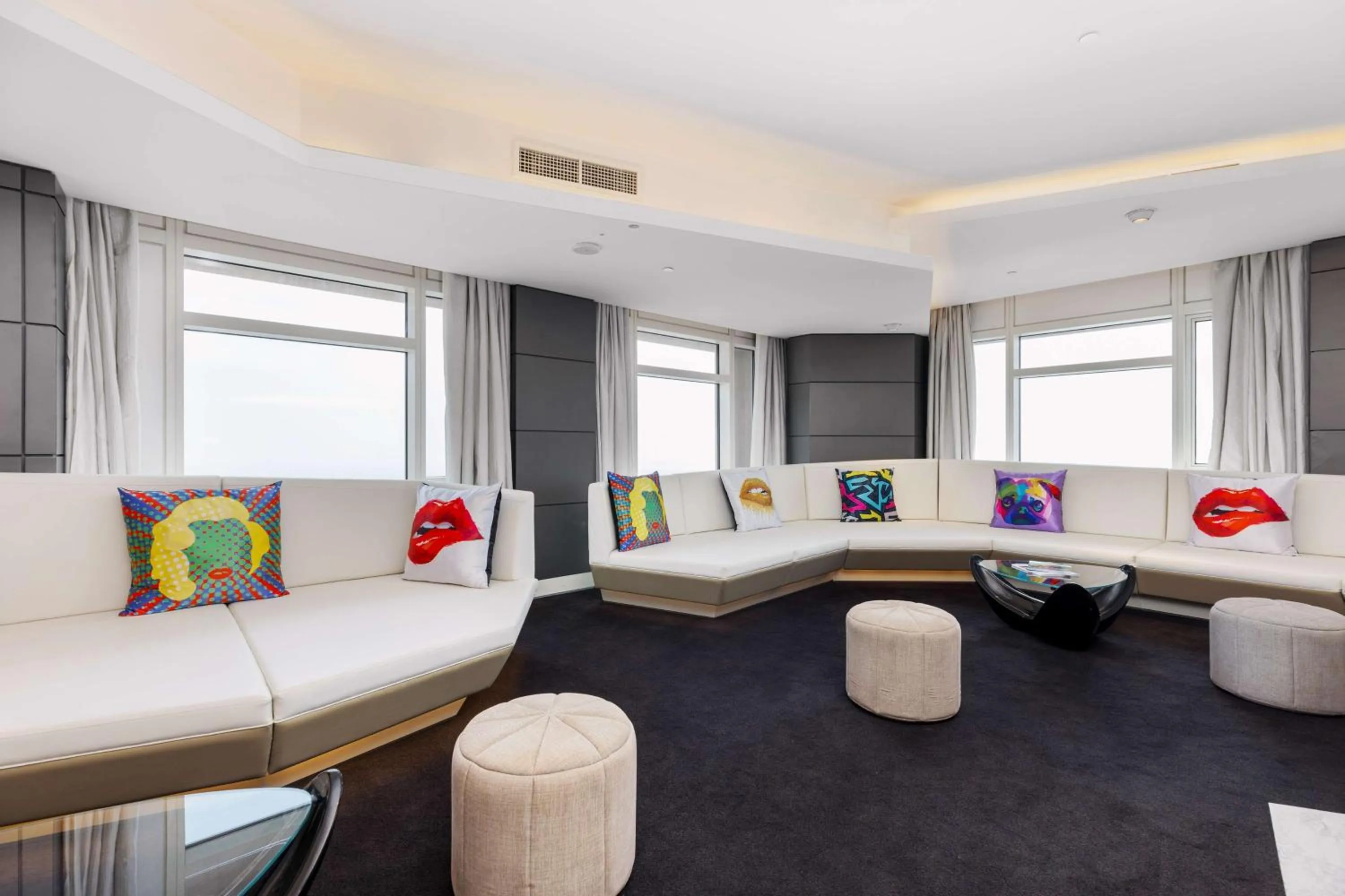 Living room in V Hotel Dubai, Curio Collection by Hilton