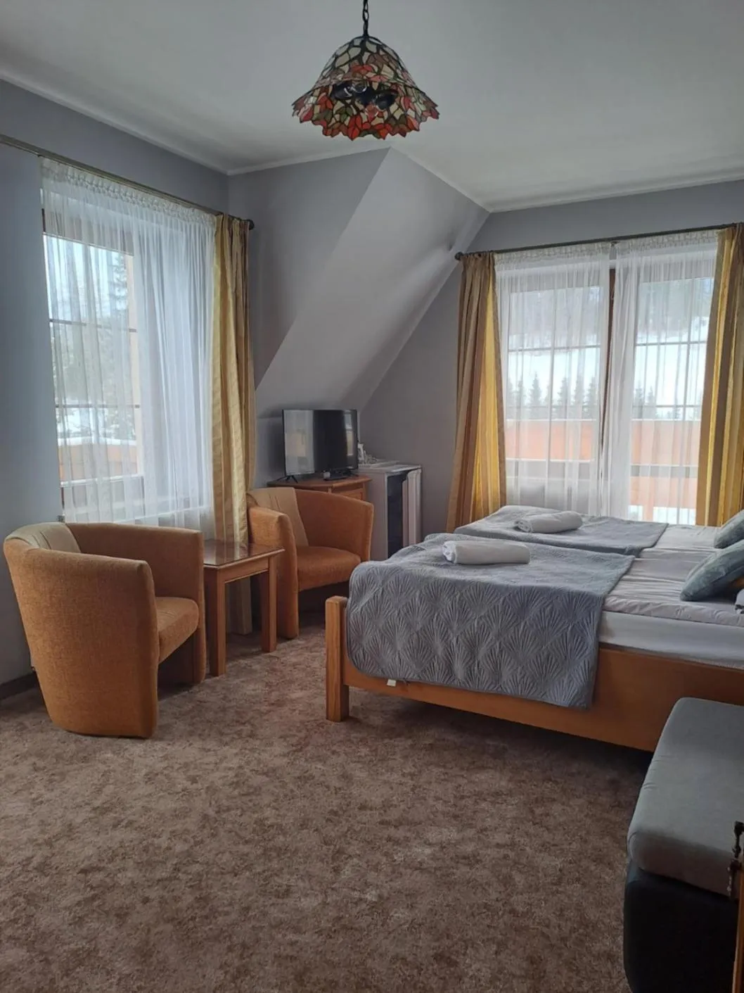 View (from property/room), Bed in Willa Wisienka