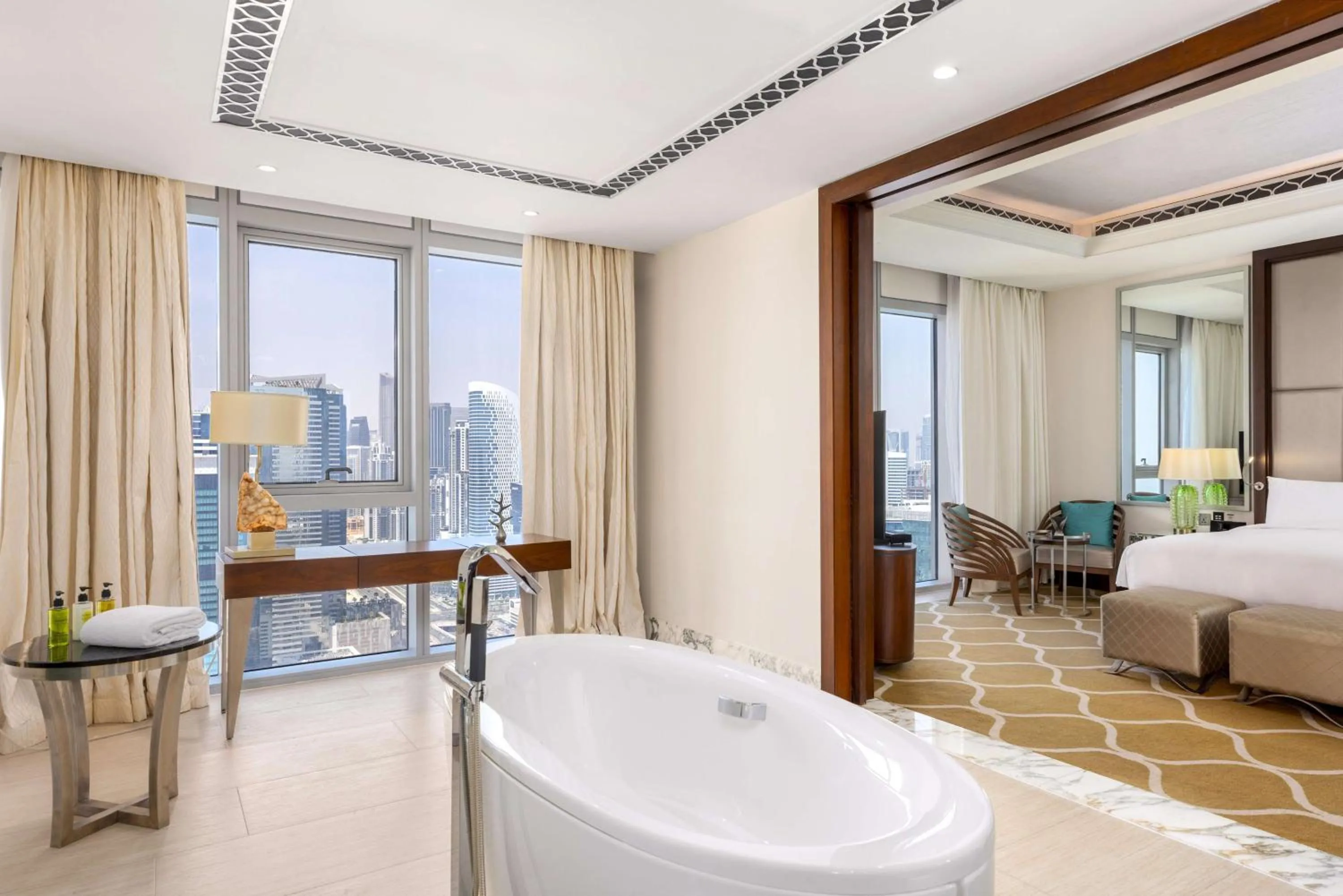 Bed in Hilton Dubai Al Habtoor City