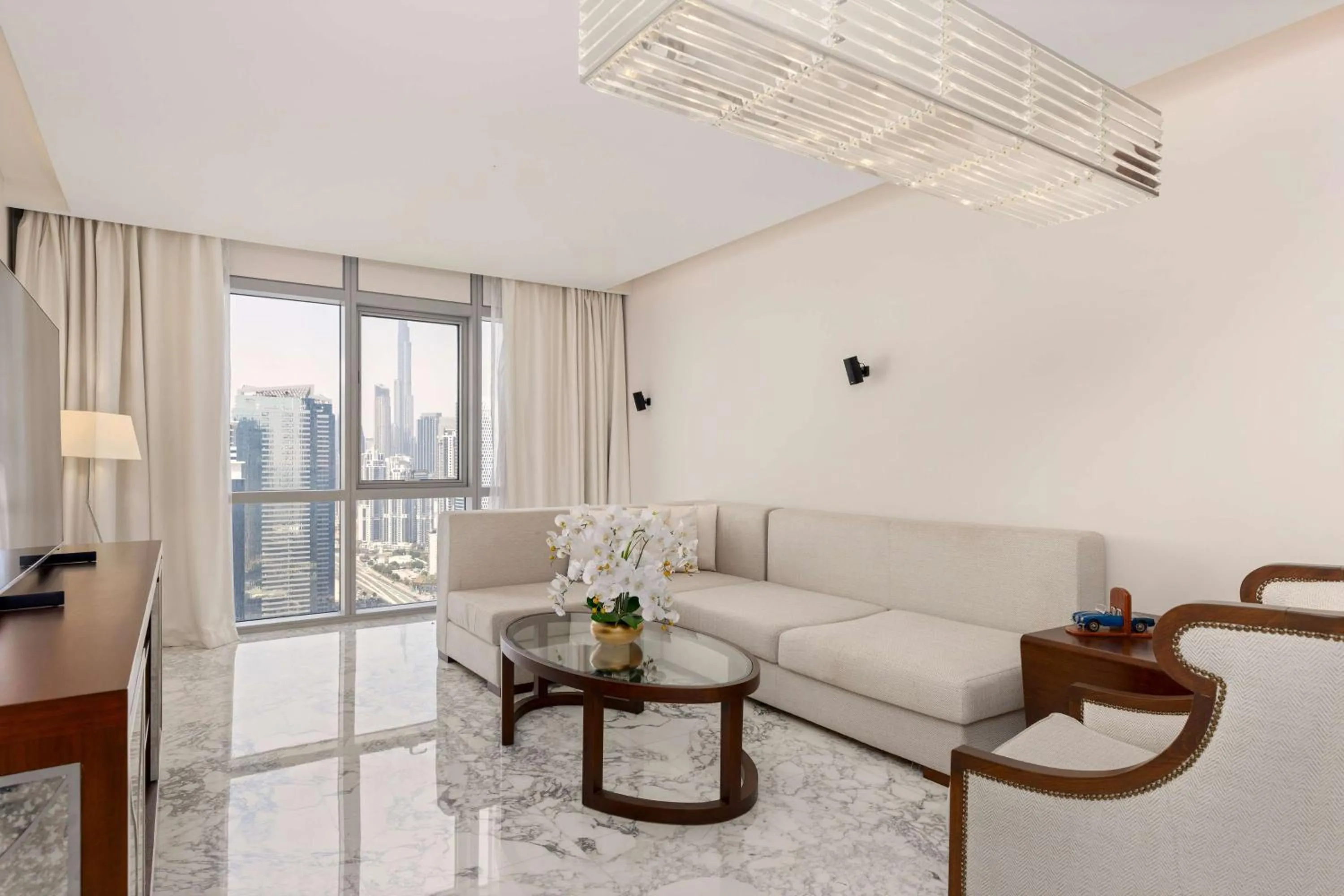 Living room in Hilton Dubai Al Habtoor City