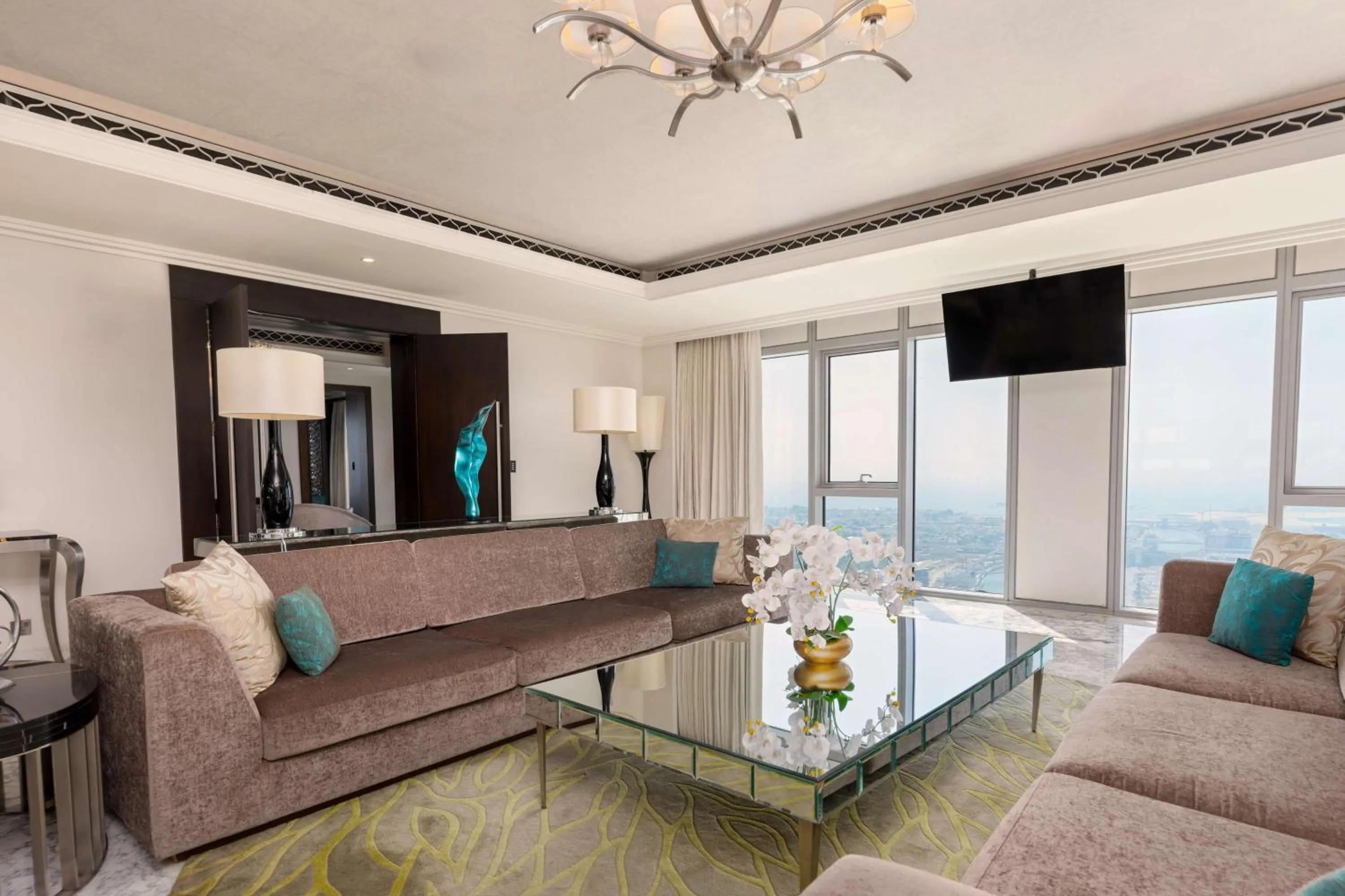 Living room in Hilton Dubai Al Habtoor City