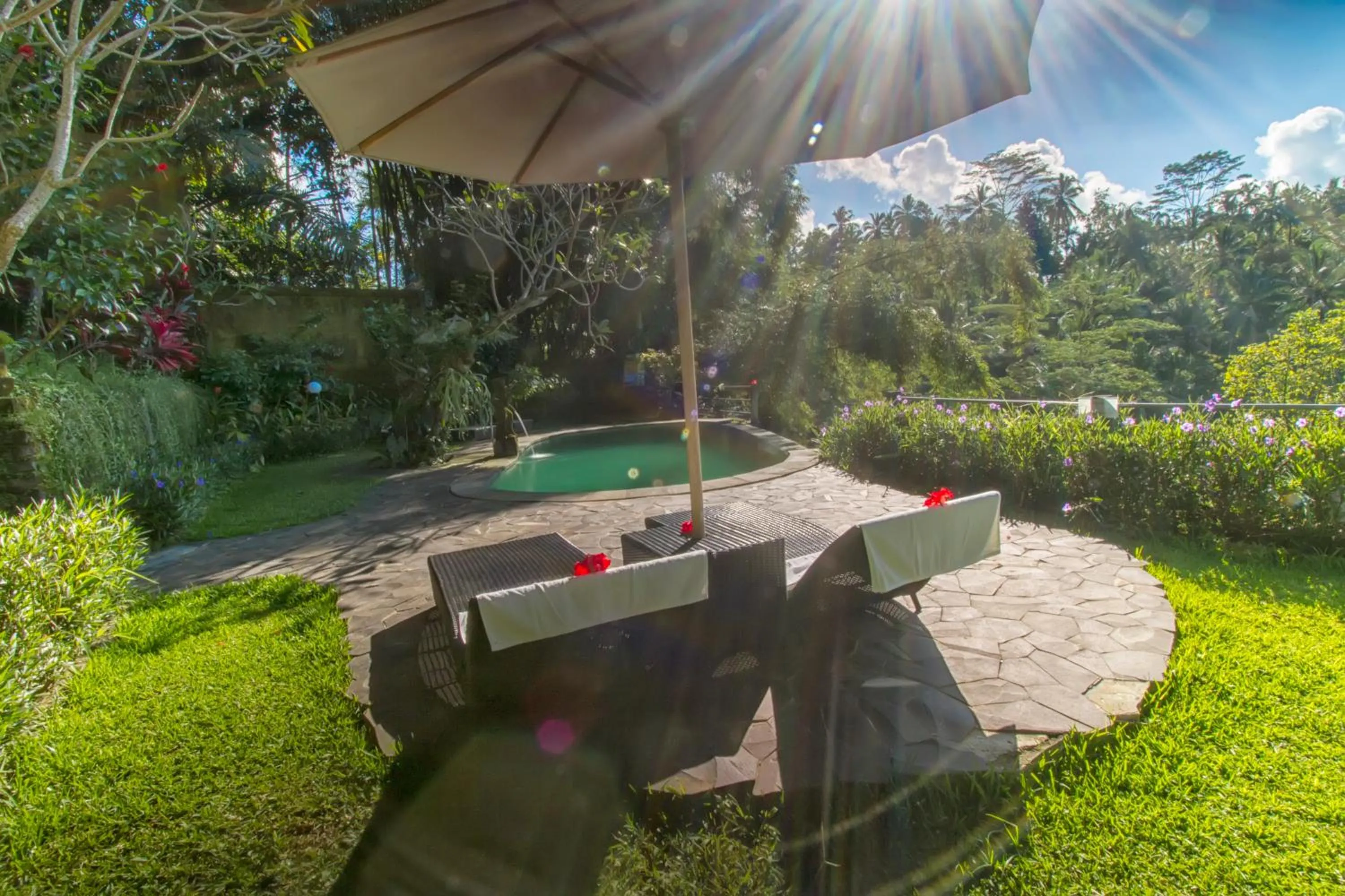 Garden view in Villa Wedang