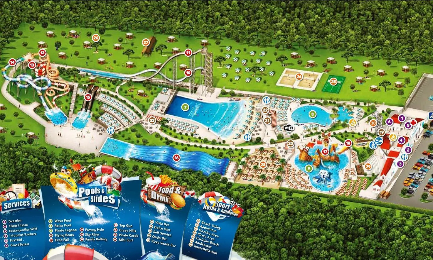 Aqua park in Janja Apartment