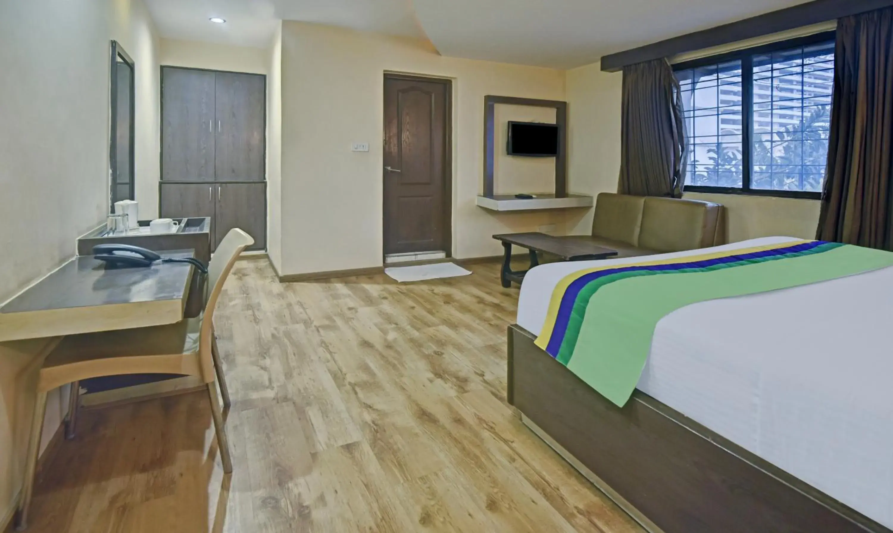 Bedroom, Bed in Treebo Savoury Sea Shell Residency Bedroom, Bed in Treebo Savoury Sea Shell Residency