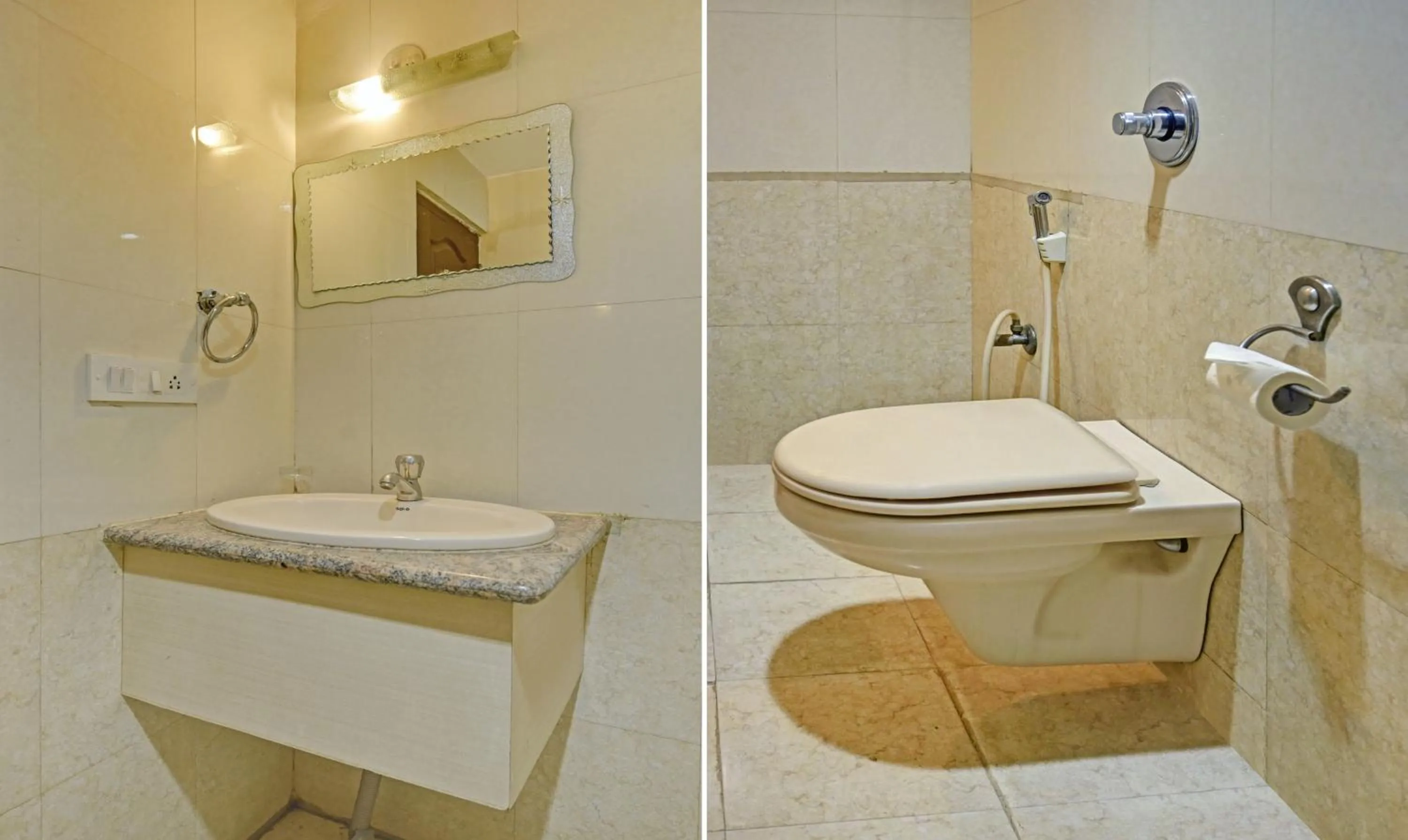 Bathroom in Treebo Savoury Sea Shell Residency