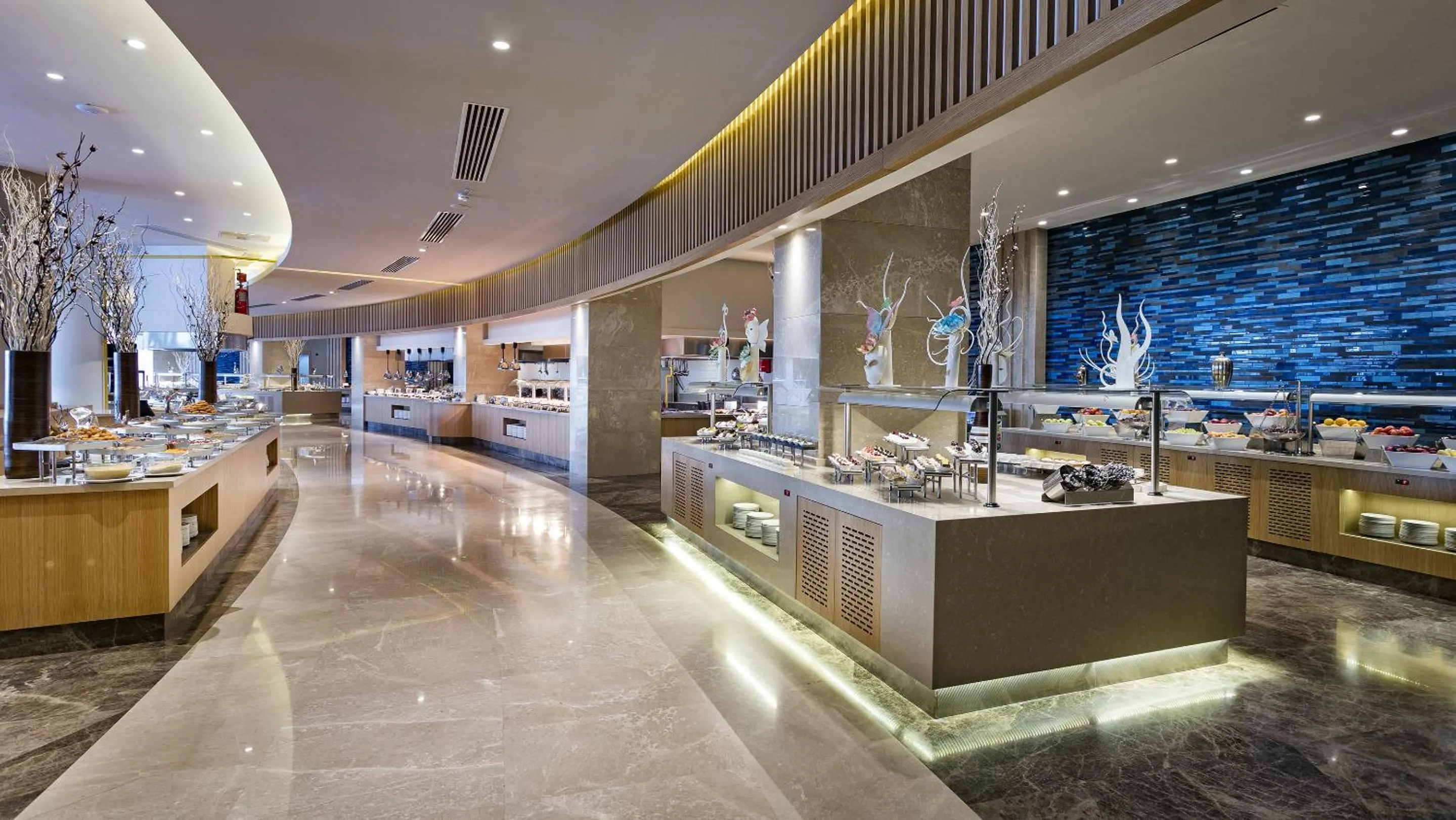 Buffet breakfast in Titanic Luxury Collection Bodrum