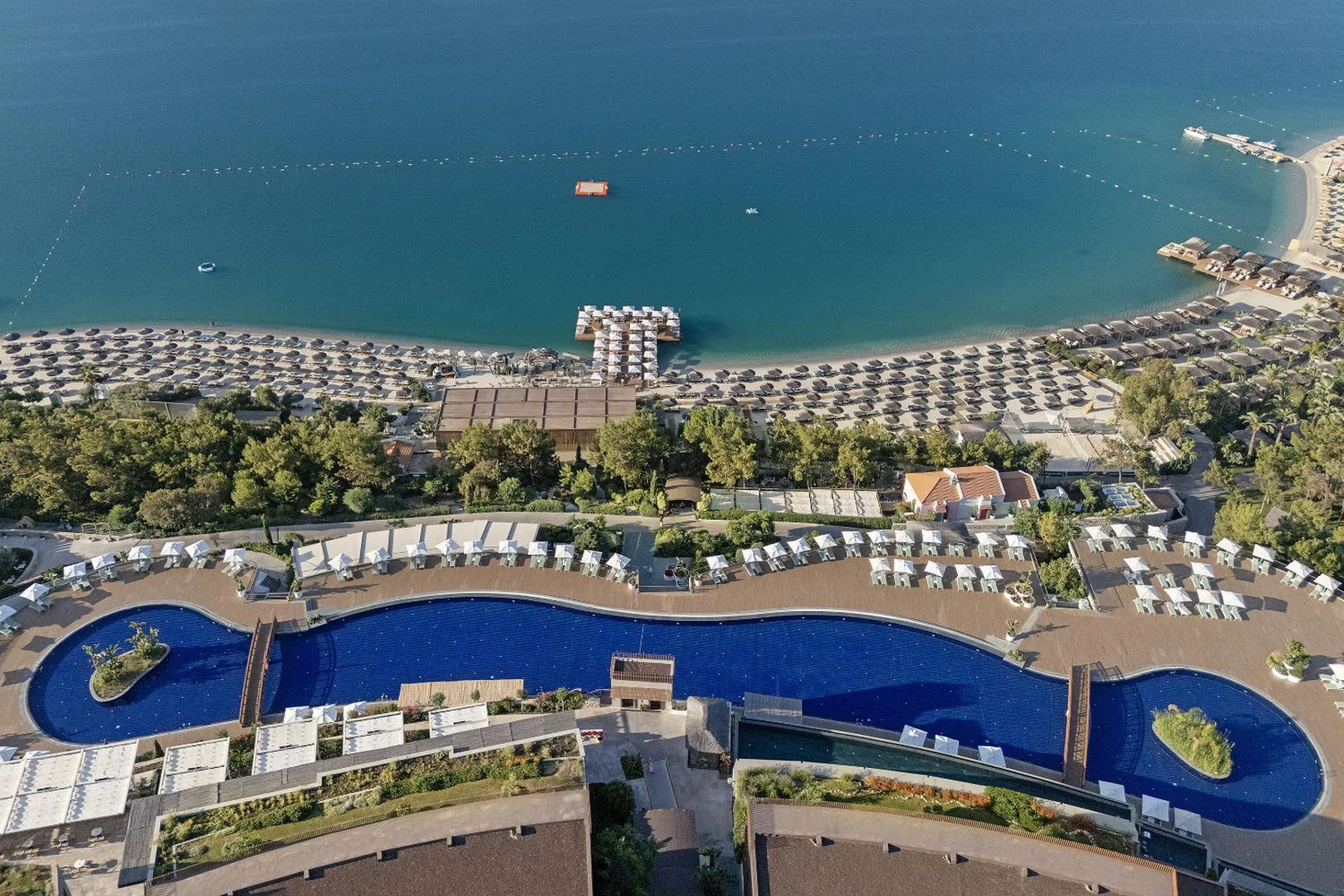 Bird's eye view in Titanic Luxury Collection Bodrum
