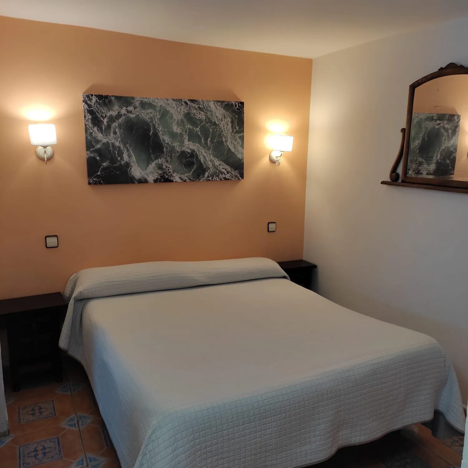 Bed in Hostal Castilla