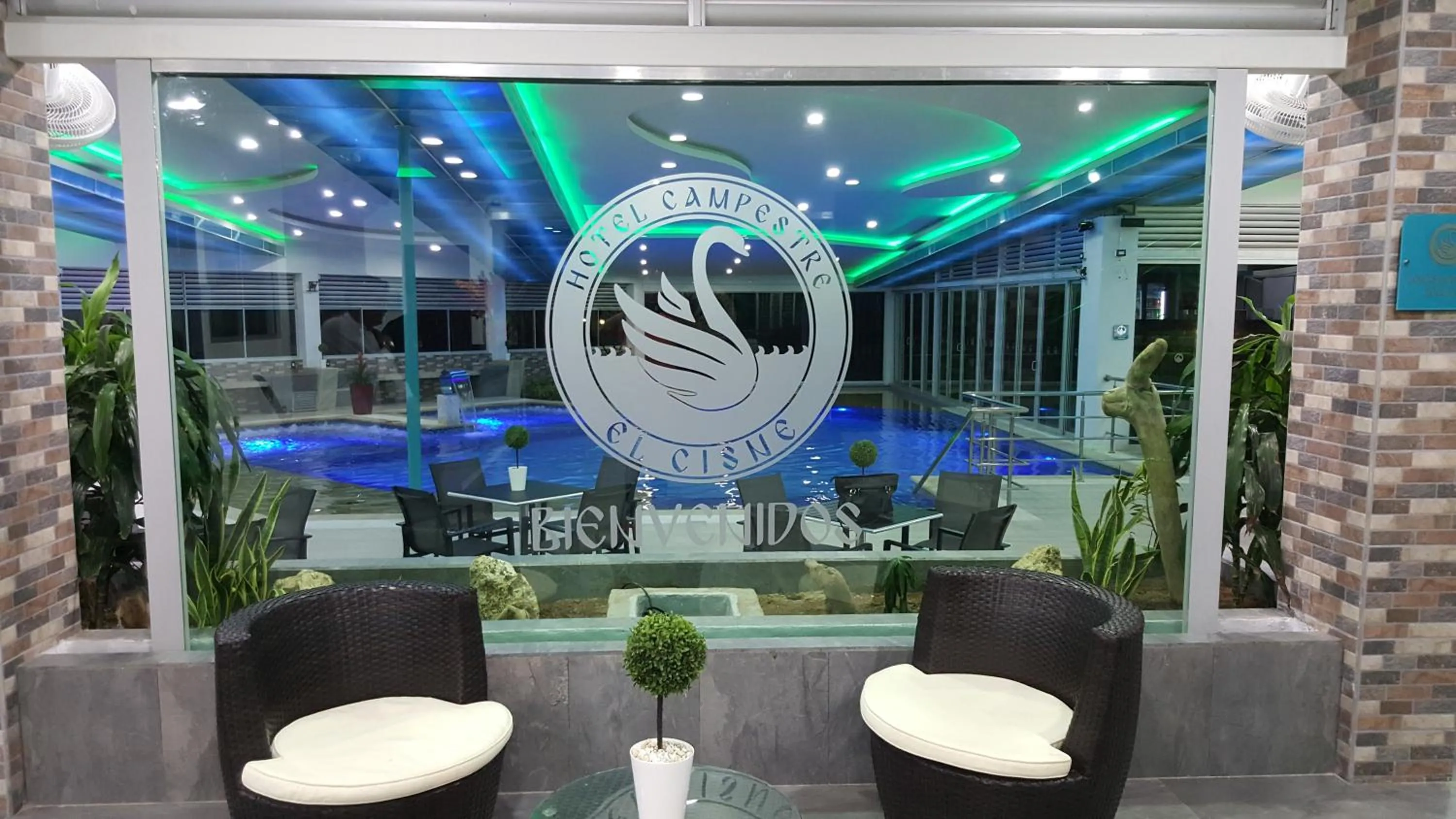 Lobby or reception in Hotel Campestre El Cisne