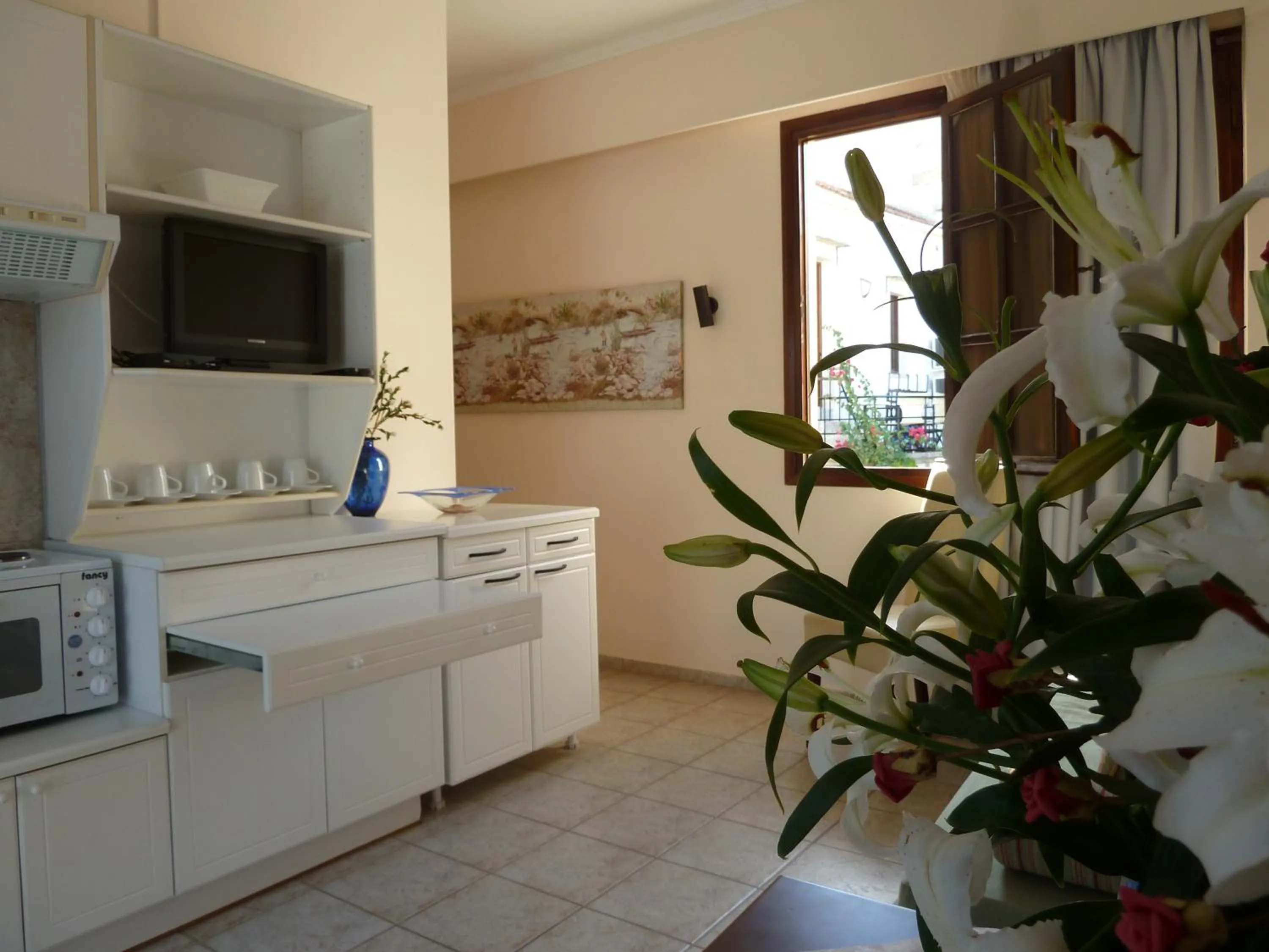 Kitchen or kitchenette in Calergi Residence - Holidays in Crete