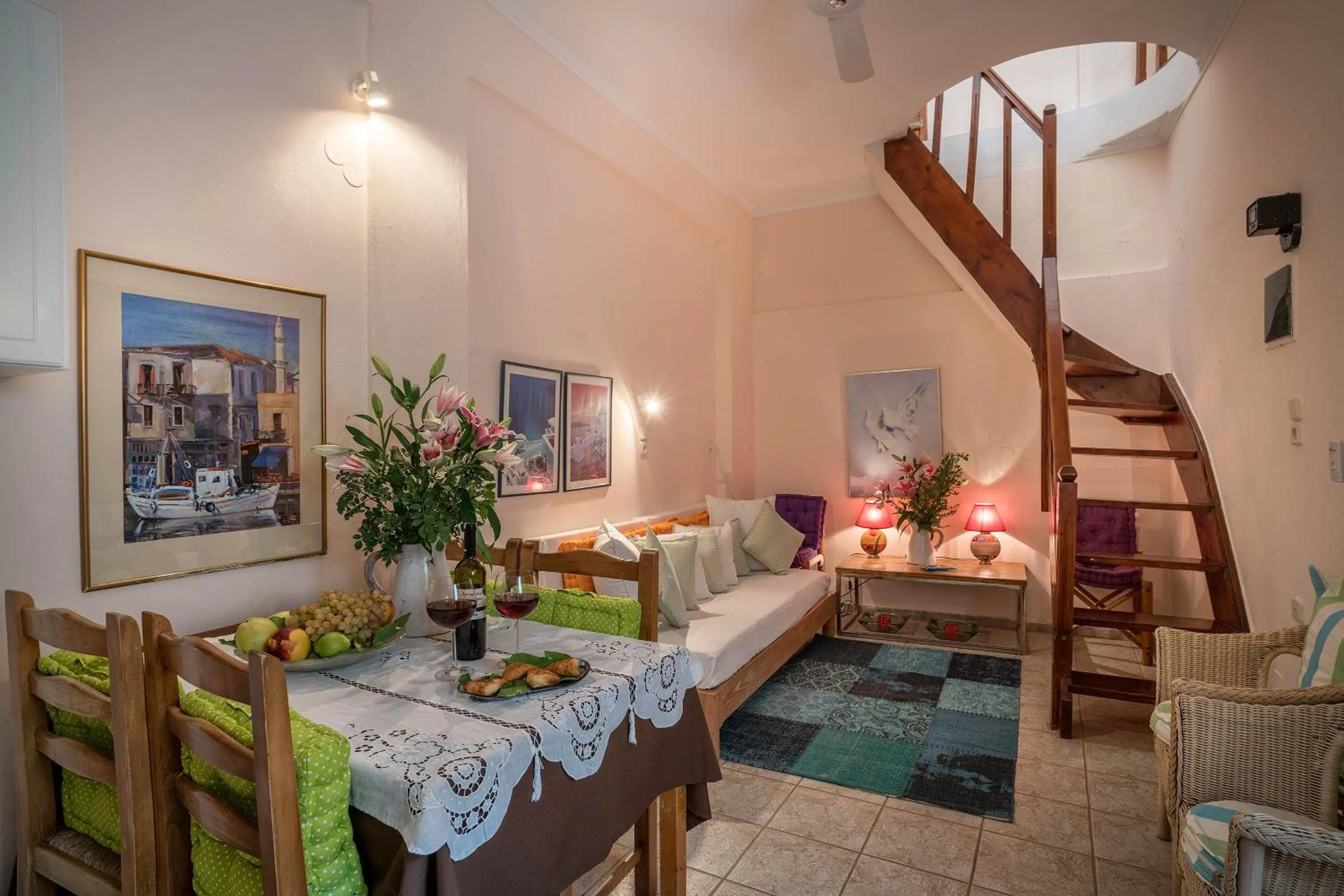 Living room in Calergi Residence - Holidays in Crete