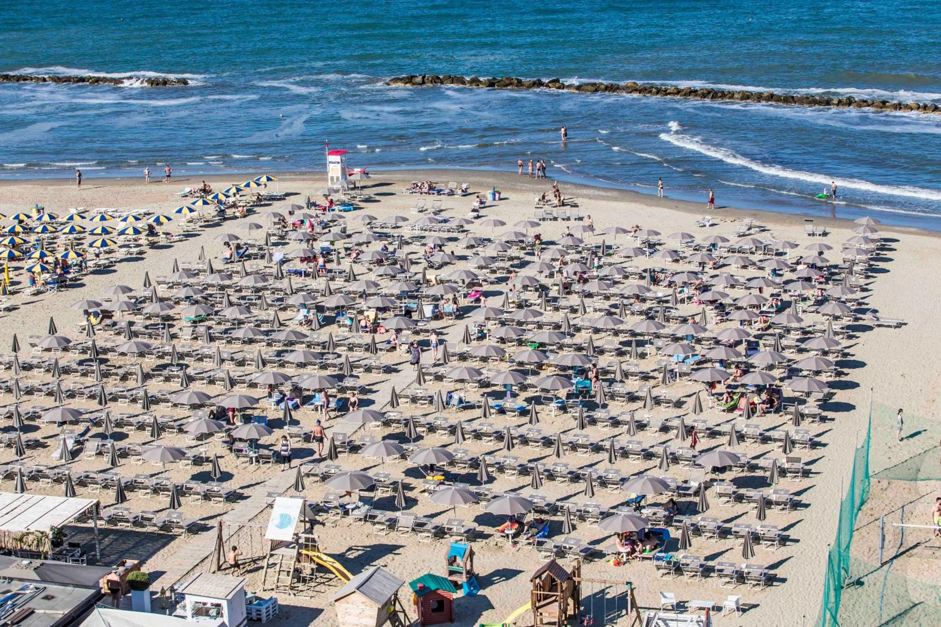 Bird's eye view, Beach in Hotel Adler