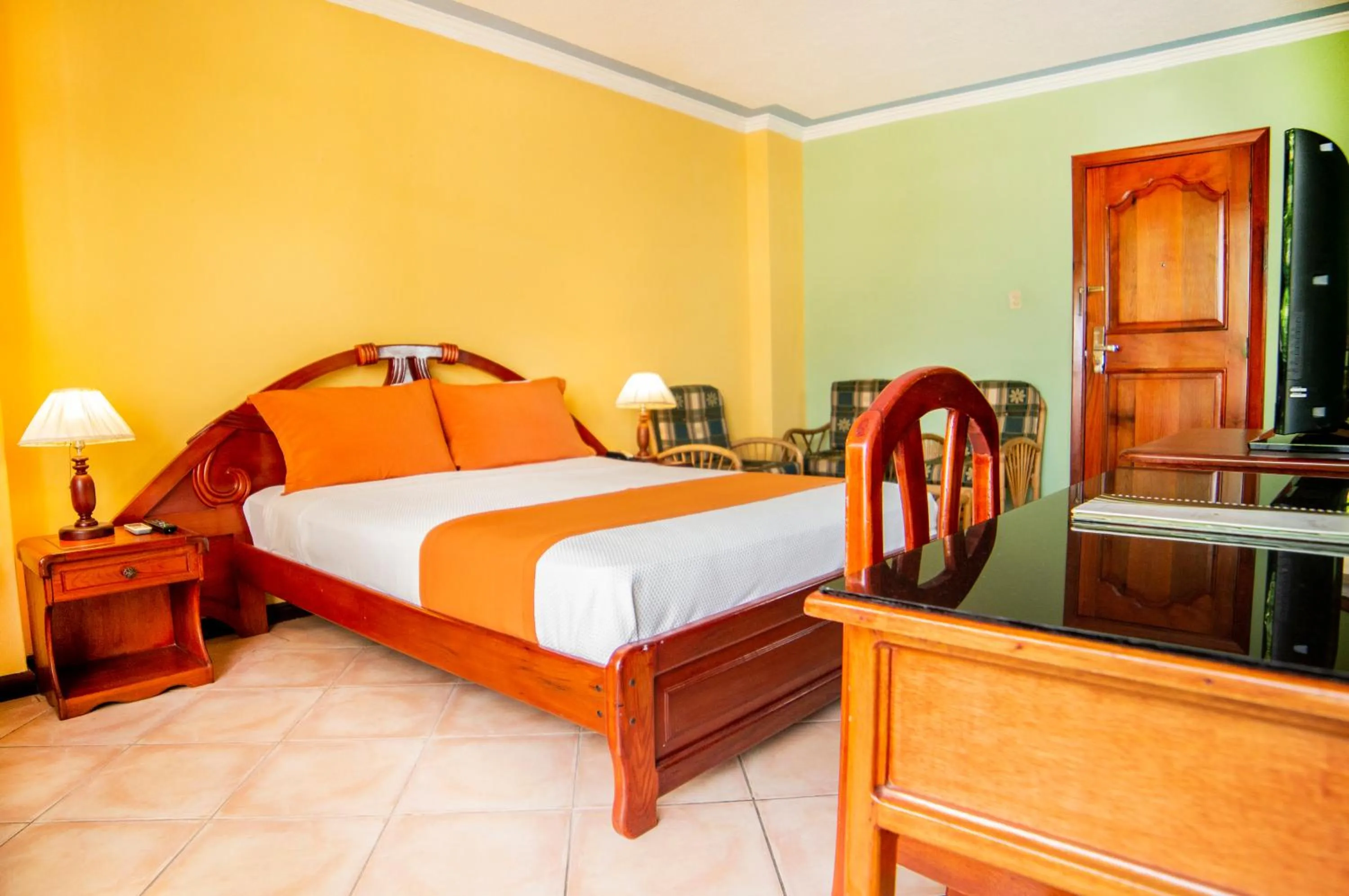 Bed in Hotel El Auca